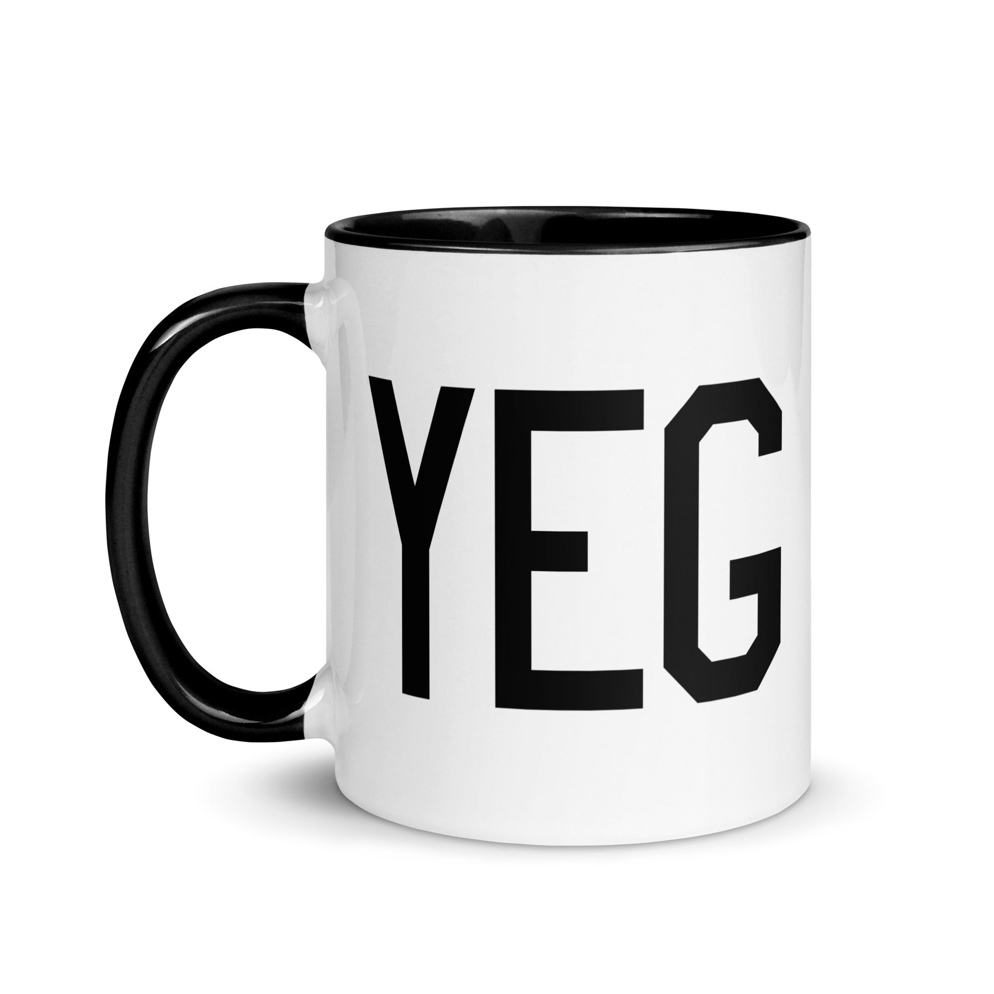 Aviation-Theme Coffee Mug - Black • YEG Edmonton • YHM Designs - Image 03