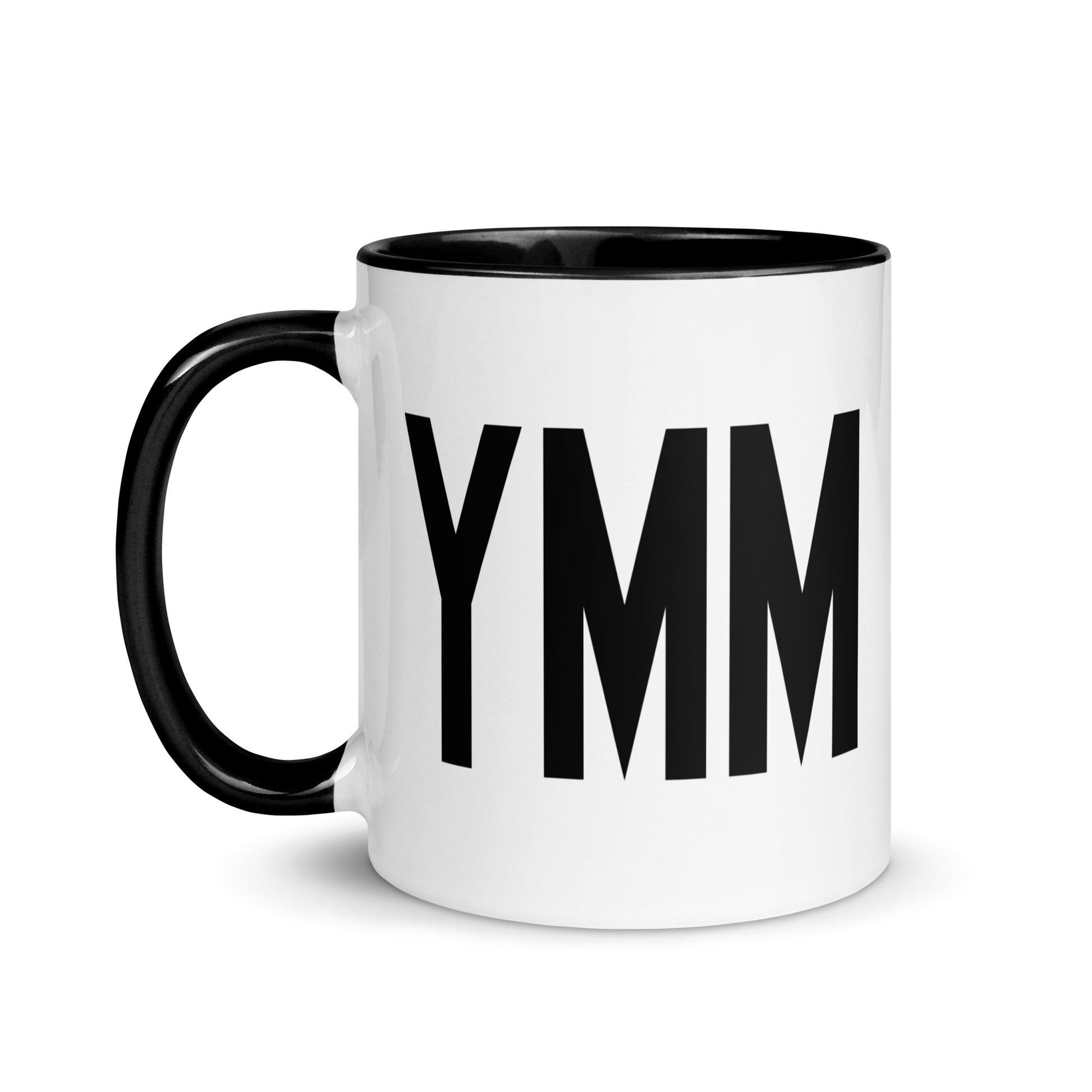 Airport Code Coffee Mug - Black • YMM Fort McMurray • YHM Designs - Image 03