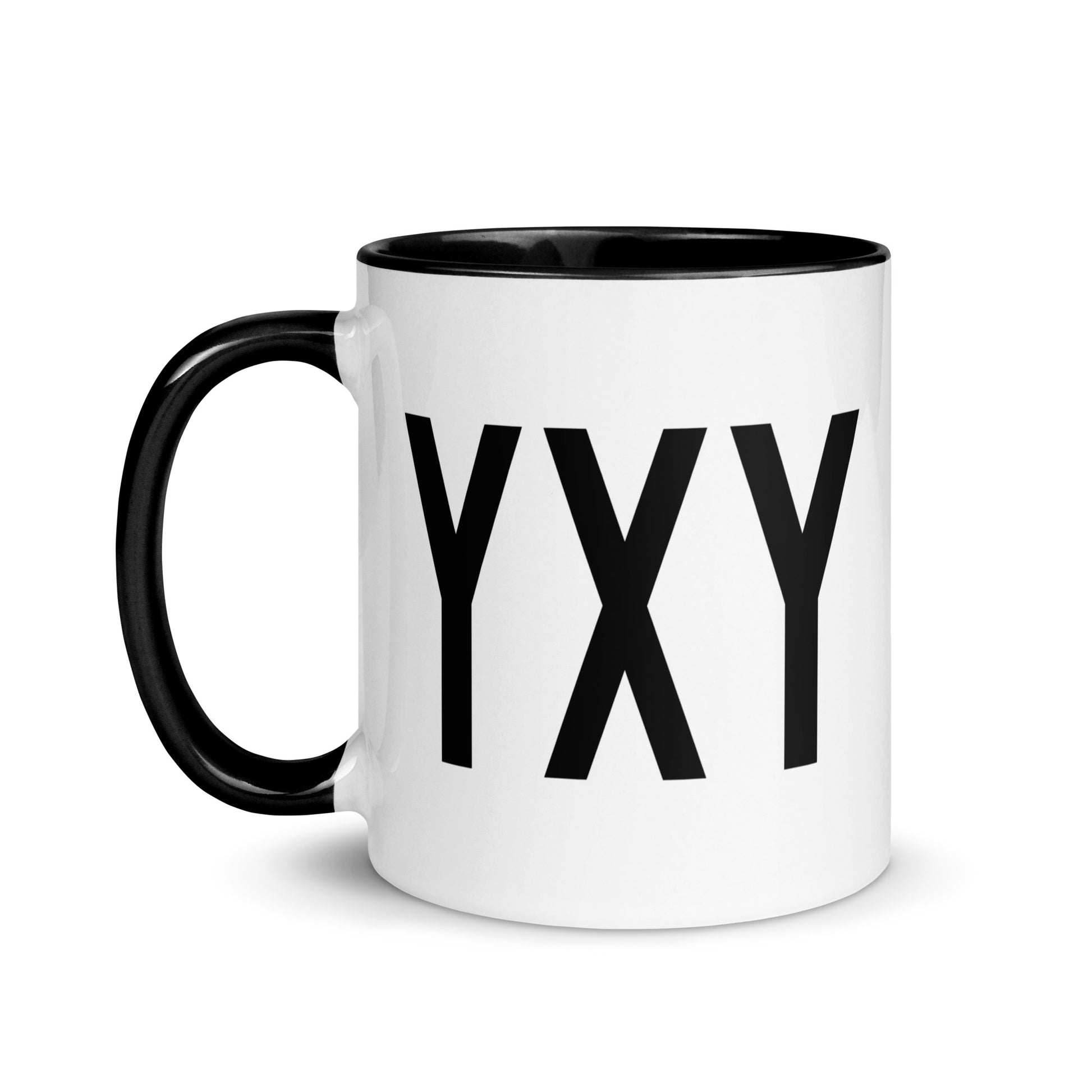 Airport Code Coffee Mug - Black • YXY Whitehorse • YHM Designs - Image 03
