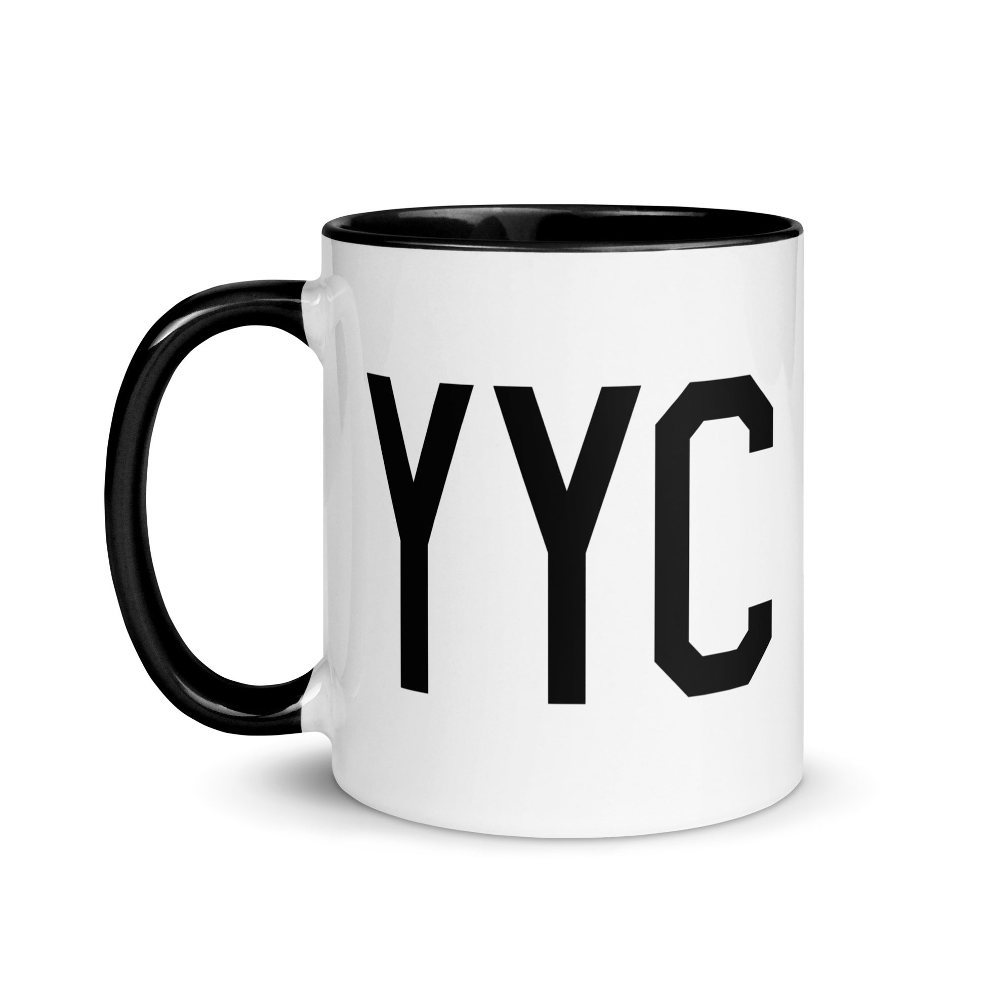 Aviation-Theme Coffee Mug - Black • YYC Calgary • YHM Designs - Image 03