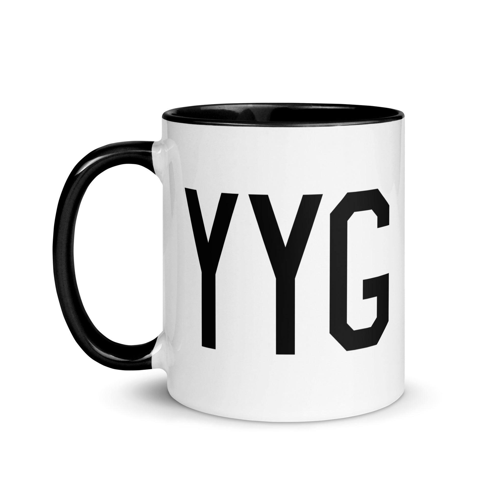 Aviation-Theme Coffee Mug - Black • YYG Charlottetown • YHM Designs - Image 03