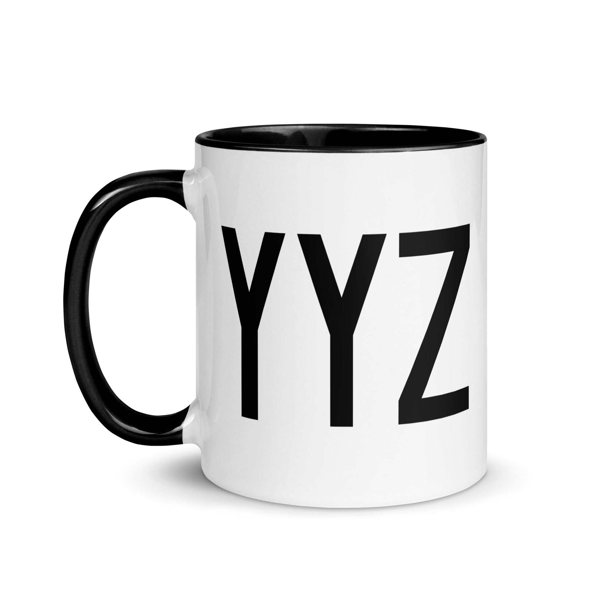 Aviation-Theme Coffee Mug - Black • YYZ Toronto • YHM Designs - Image 03