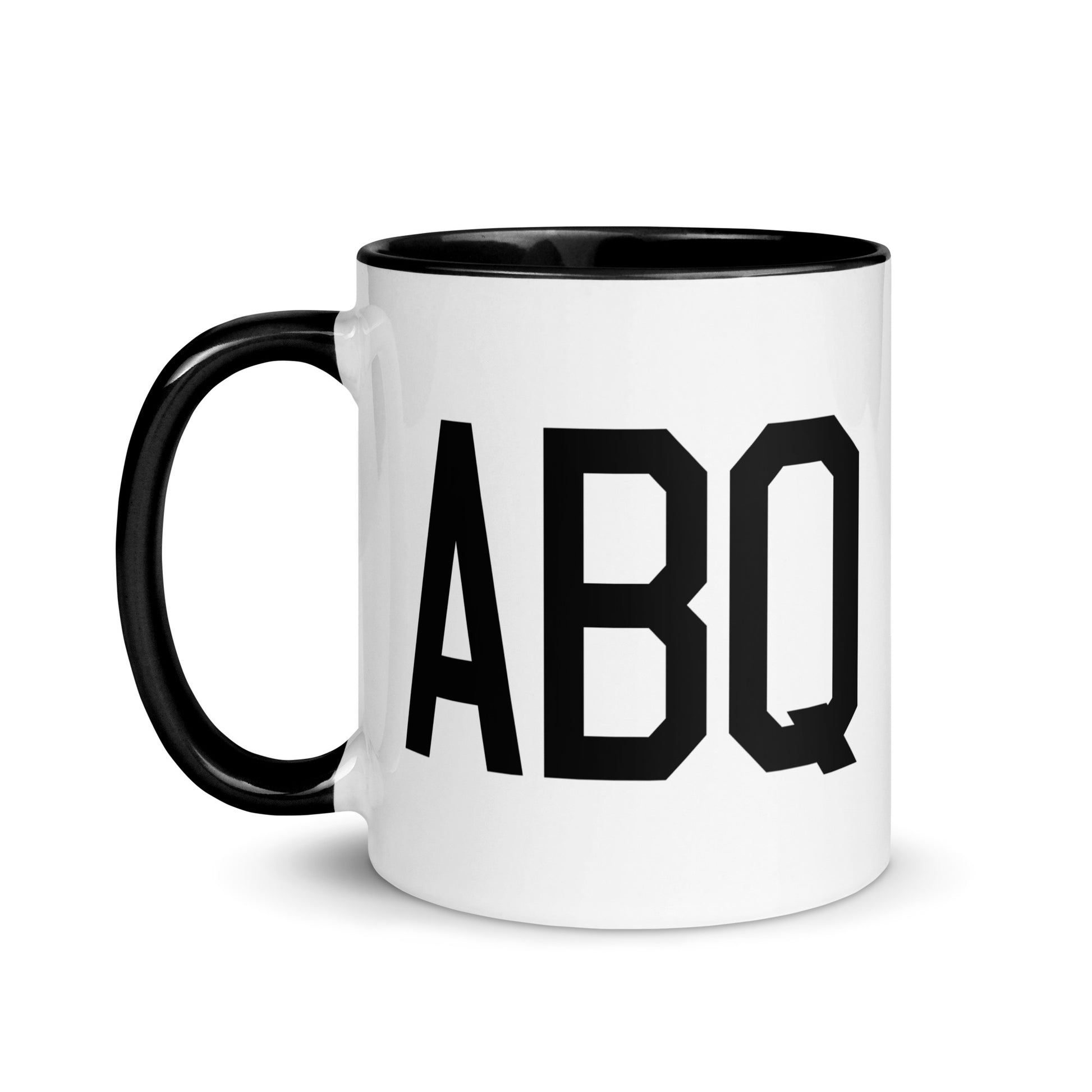 Aviation-Theme Coffee Mug - Black • ABQ Albuquerque • YHM Designs - Image 03