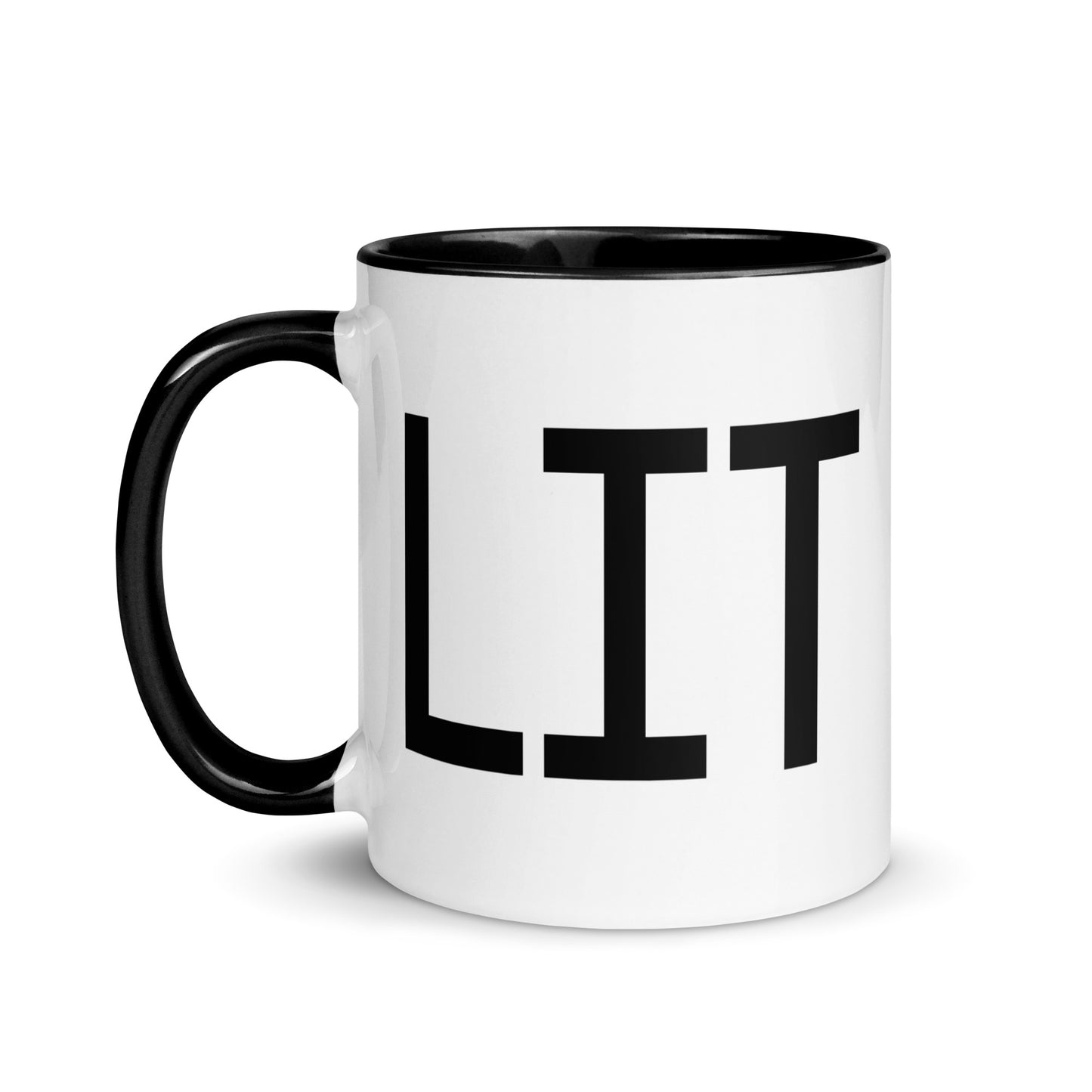 Aviation-Theme Coffee Mug - Black • LIT Little Rock • YHM Designs - Image 03