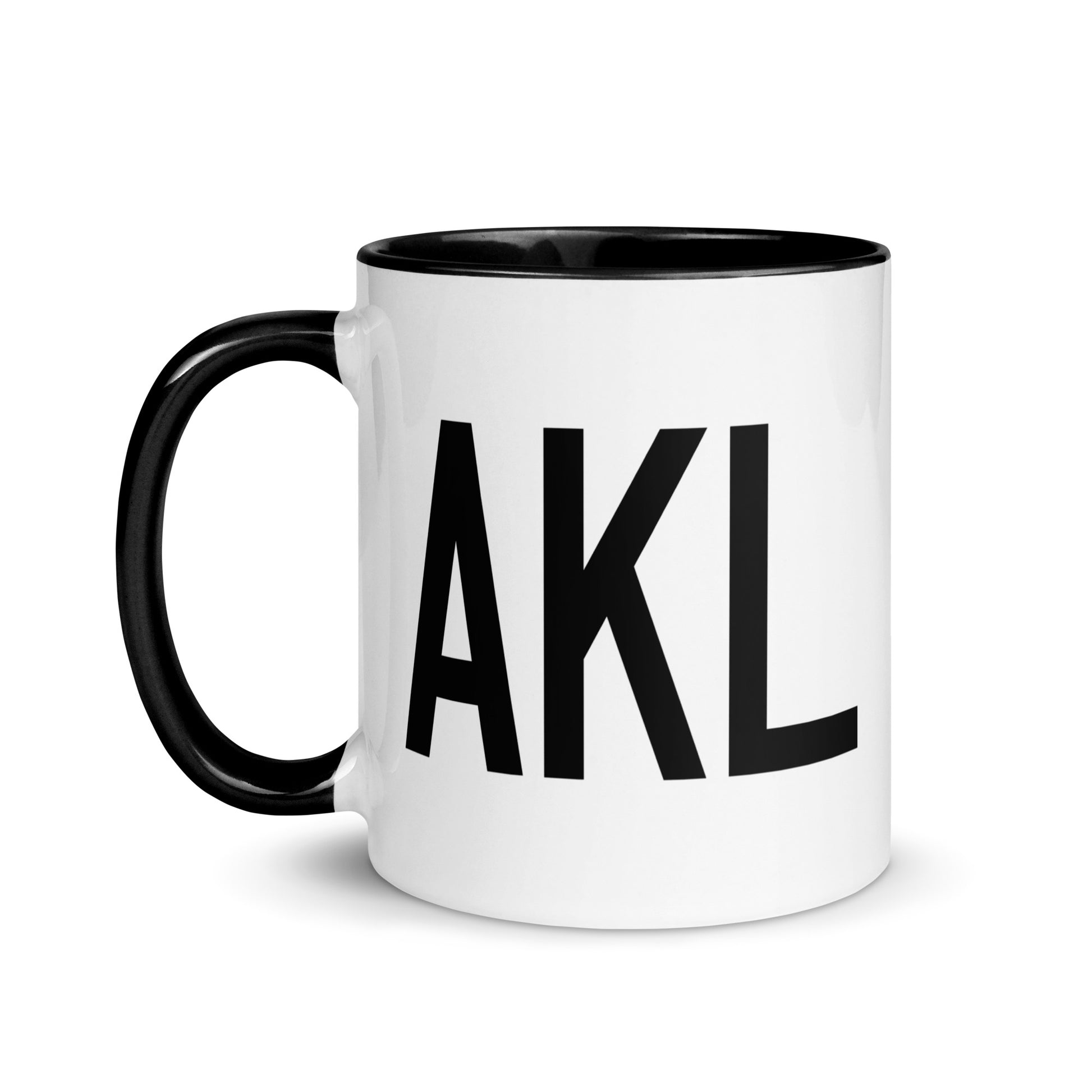 Aviation-Theme Coffee Mug - Black • AKL Auckland • YHM Designs - Image 03