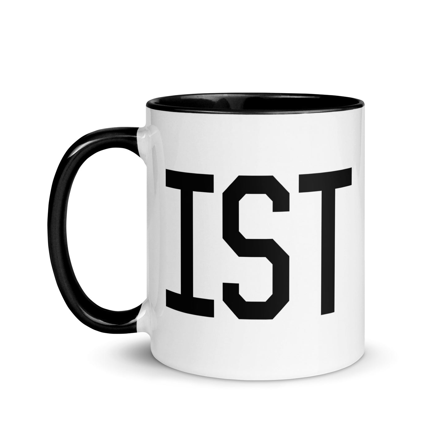 Aviation-Theme Coffee Mug - Black • IST Istanbul • YHM Designs - Image 03