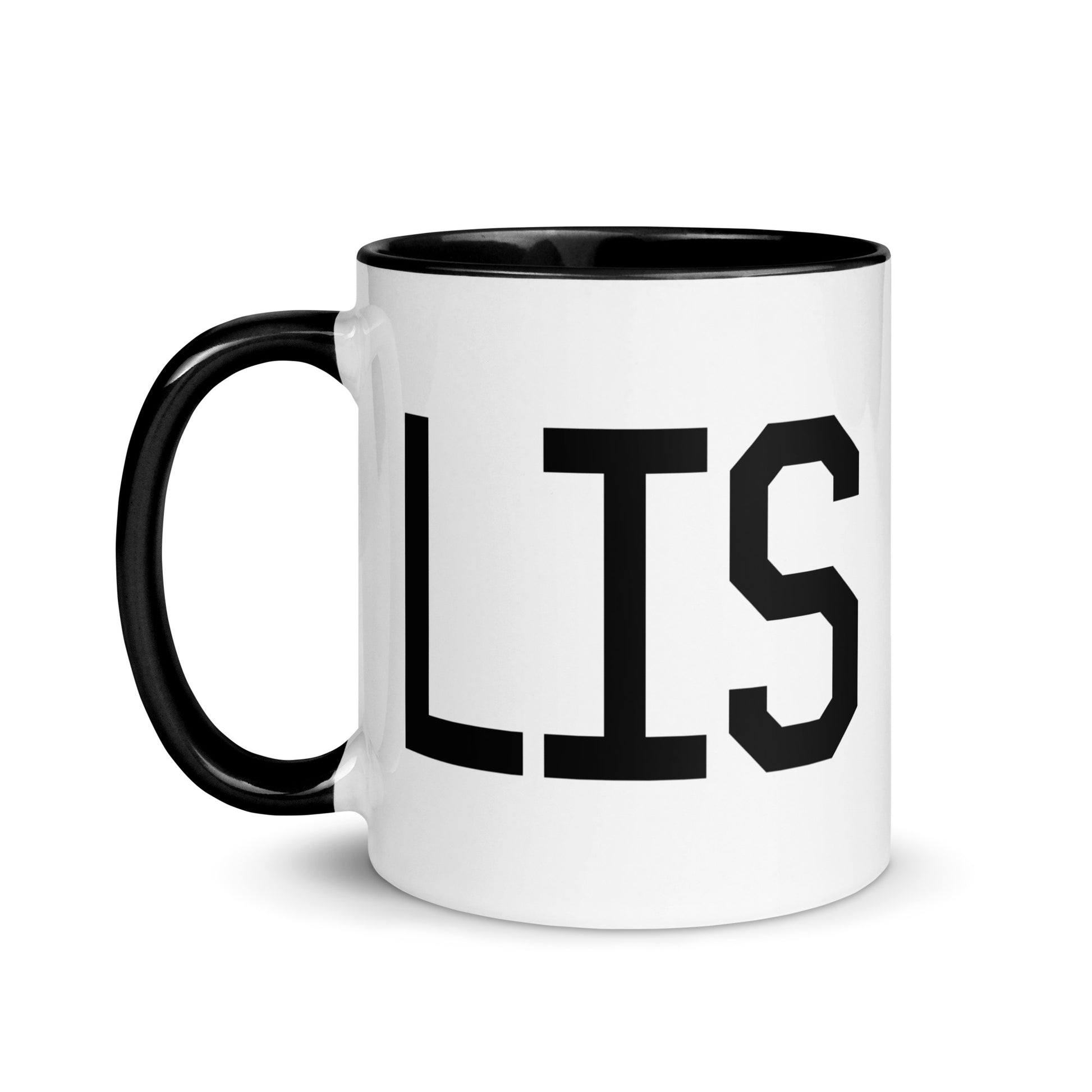 Aviation-Theme Coffee Mug - Black • LIS Lisbon • YHM Designs - Image 03