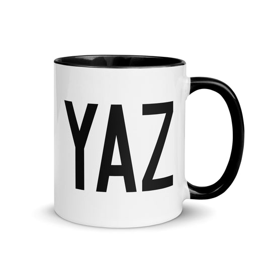 Airport Code Coffee Mug - Black • YAZ Tofino • YHM Designs - Image 01
