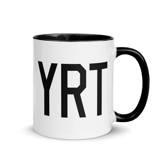 Aviation-Theme Coffee Mug - Black • YRT Rankin Inlet • YHM Designs - Image 01