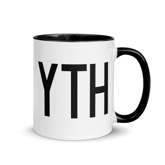 Aviation-Theme Coffee Mug - Black • YTH Thompson • YHM Designs - Image 01