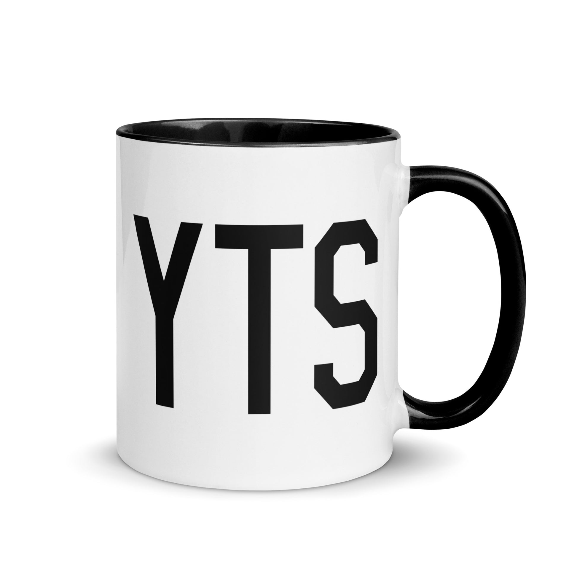 Airport Code Coffee Mug - Black • YTS Timmins • YHM Designs - Image 01