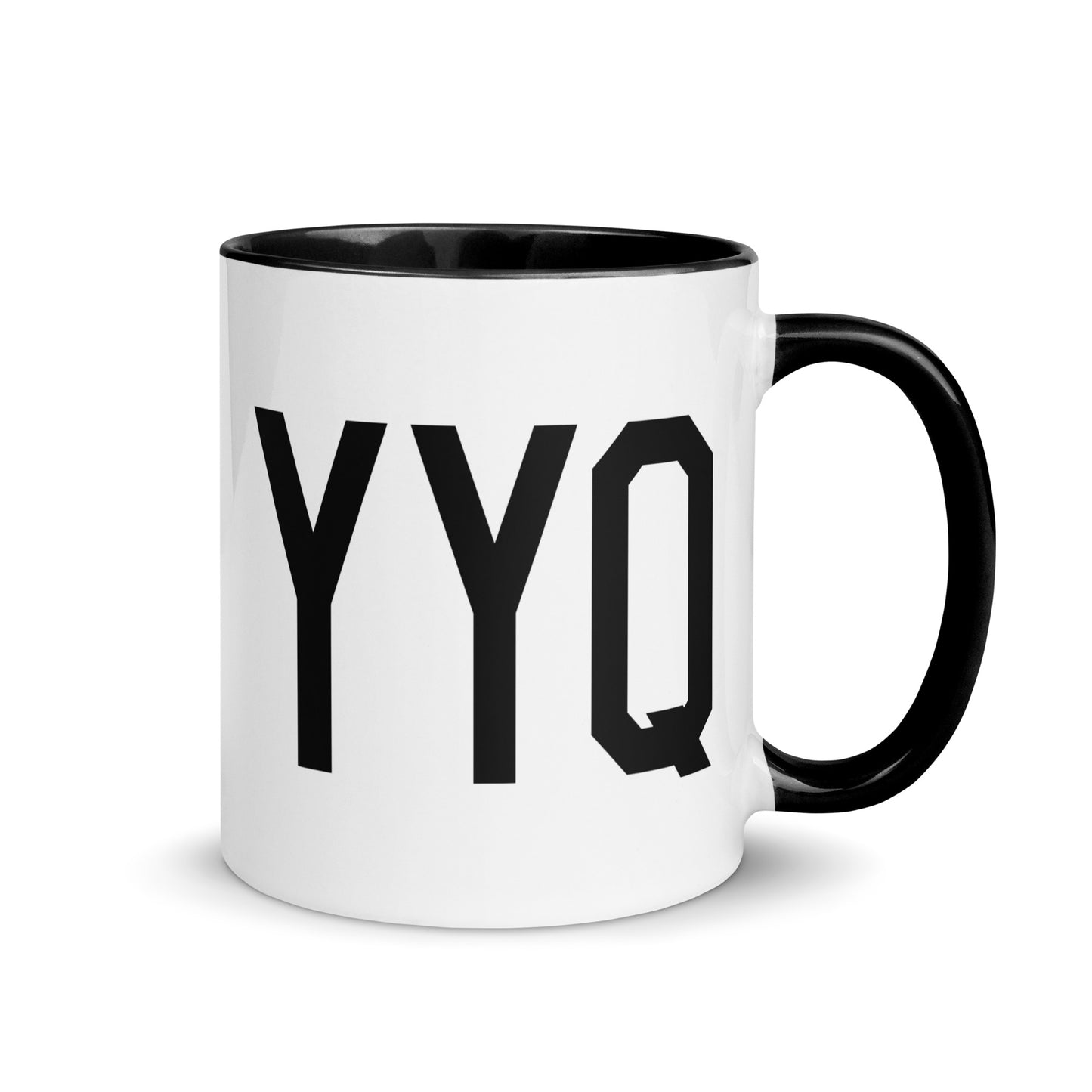 Airport Code Coffee Mug - Black • YYQ Churchill • YHM Designs - Image 01
