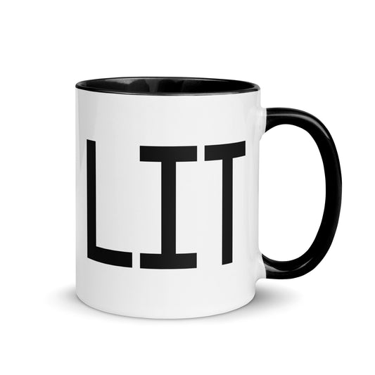 Aviation-Theme Coffee Mug - Black • LIT Little Rock • YHM Designs - Image 01