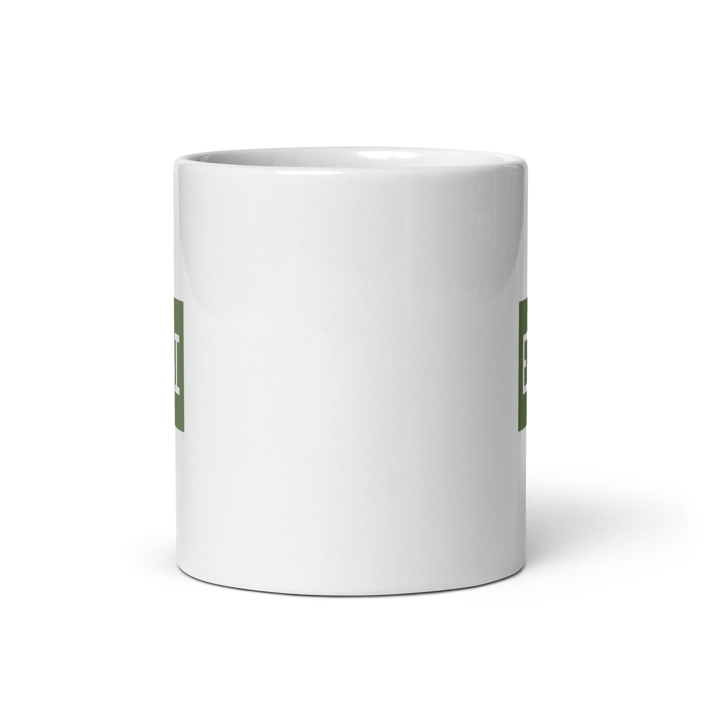 Aviation Gift Coffee Mug - Camouflage Green • EDI Edinburgh • YHM Designs - Image 03