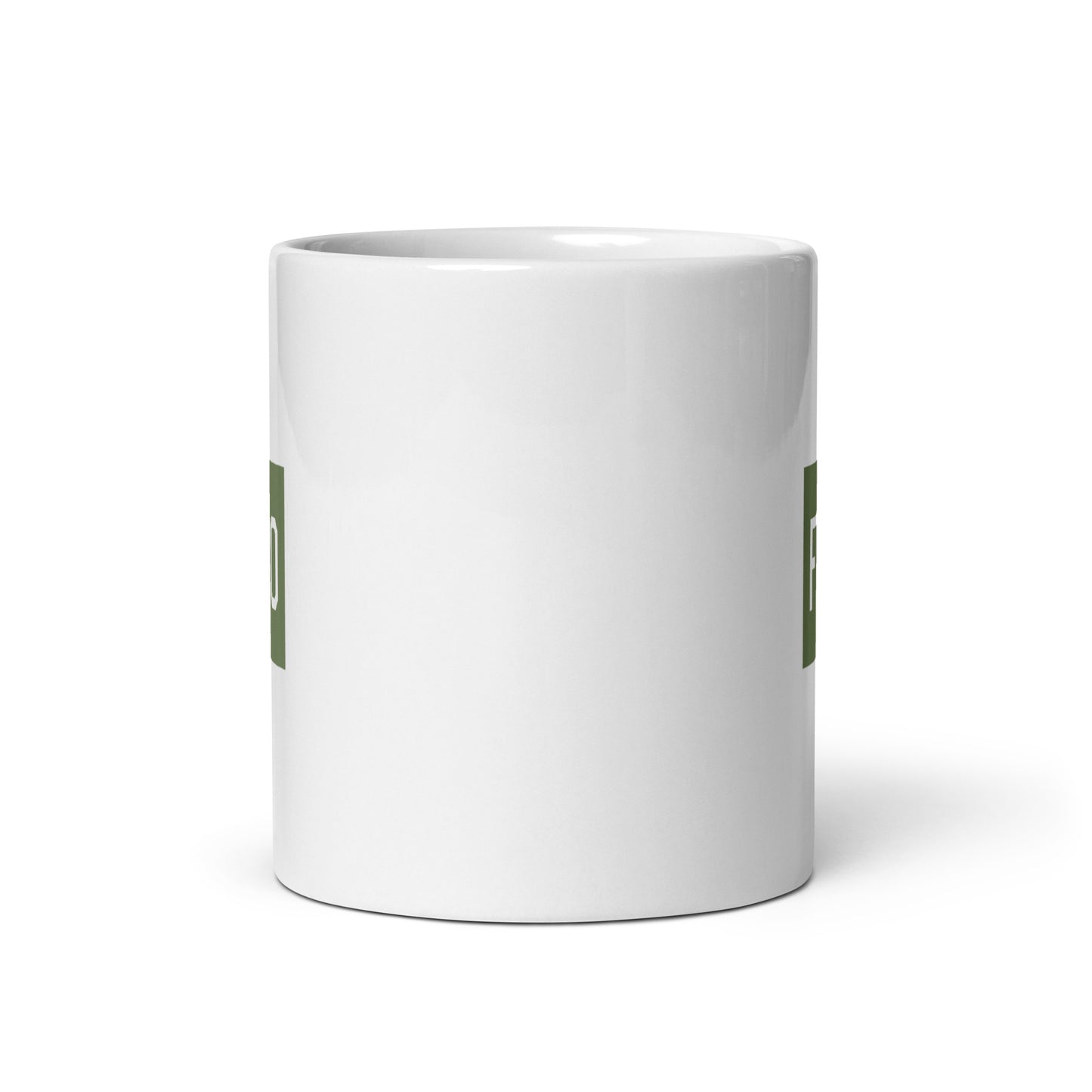 Aviation Gift Coffee Mug - Camouflage Green • FCO Rome • YHM Designs - Image 03