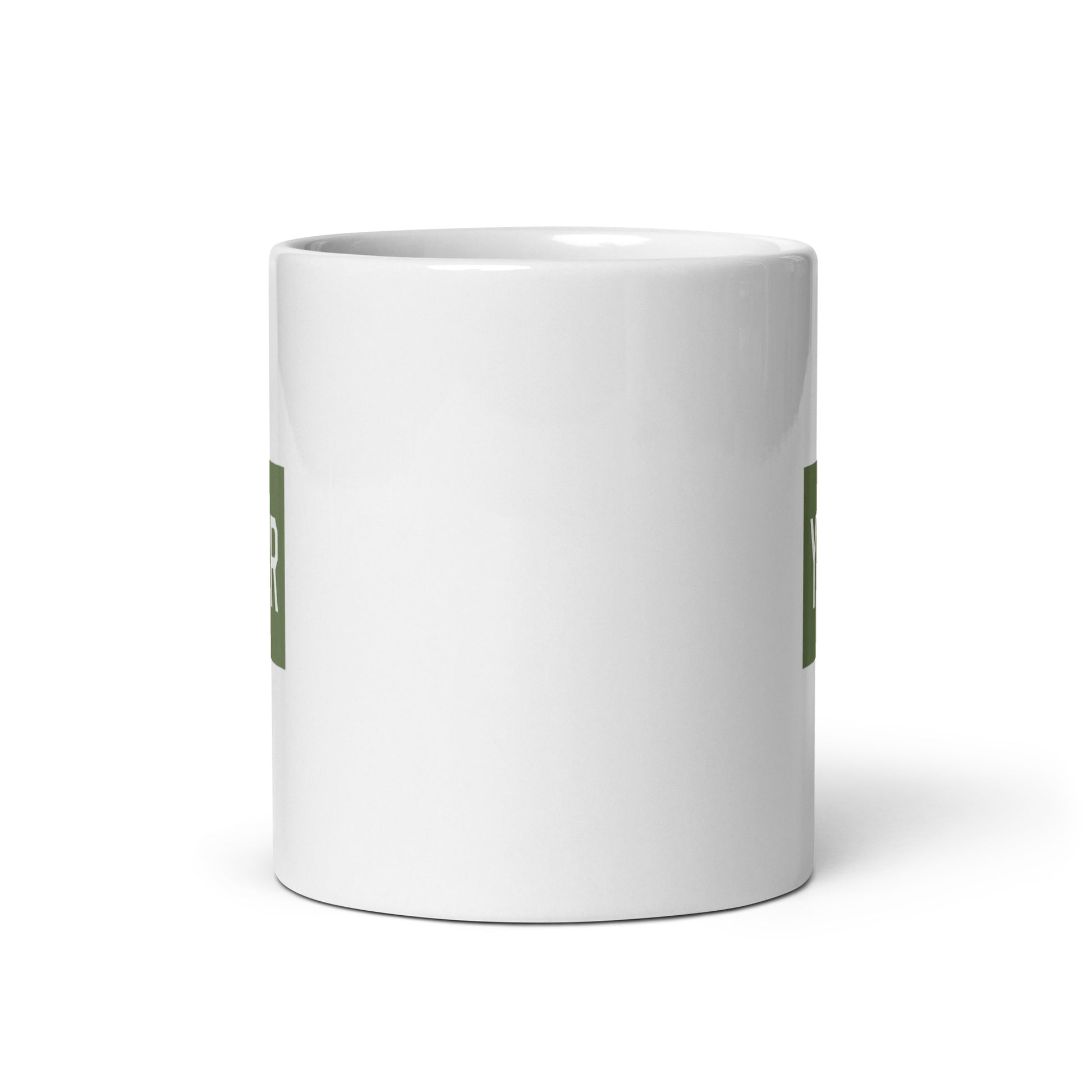 Aviation Gift Coffee Mug - Camouflage Green • YVR Vancouver • YHM Designs - Image 03