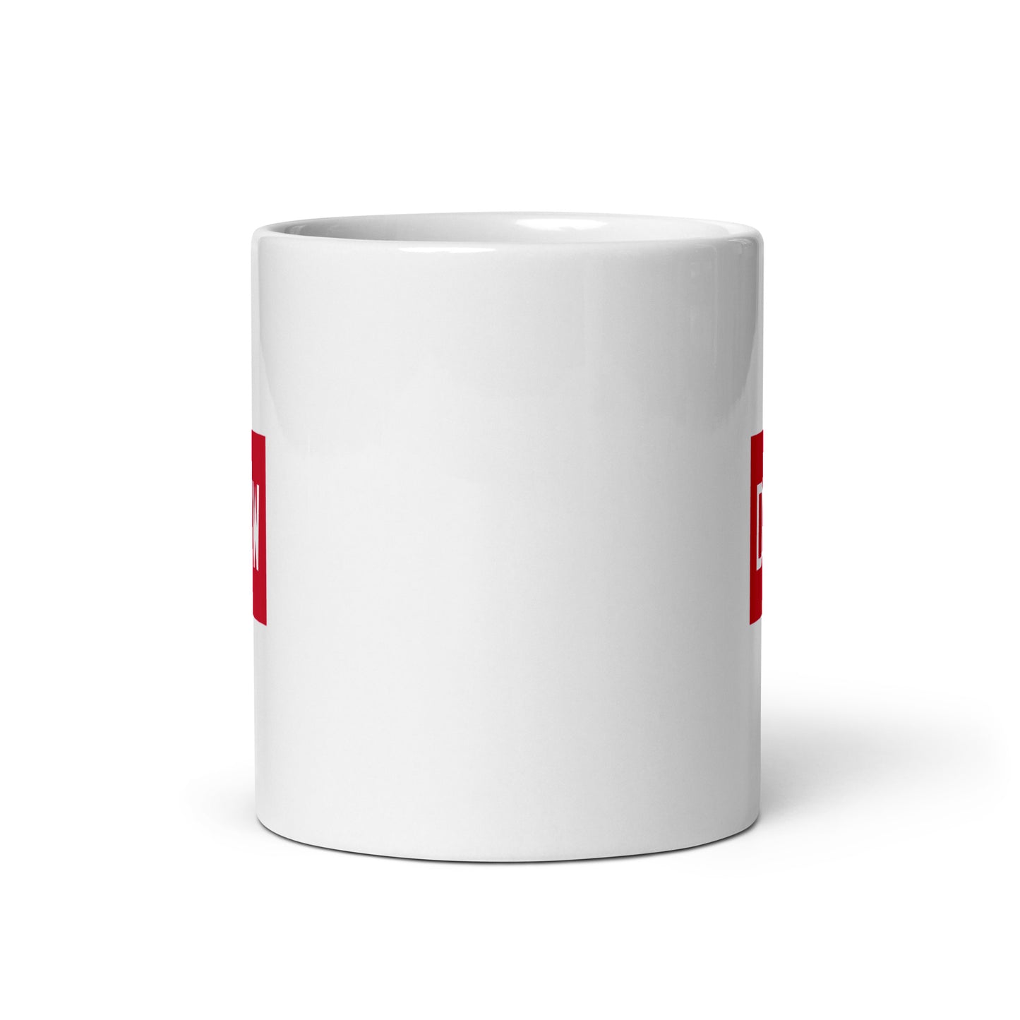 Aviator Gift Coffee Mug - Crimson Red • DTW Detroit • YHM Designs - Image 03