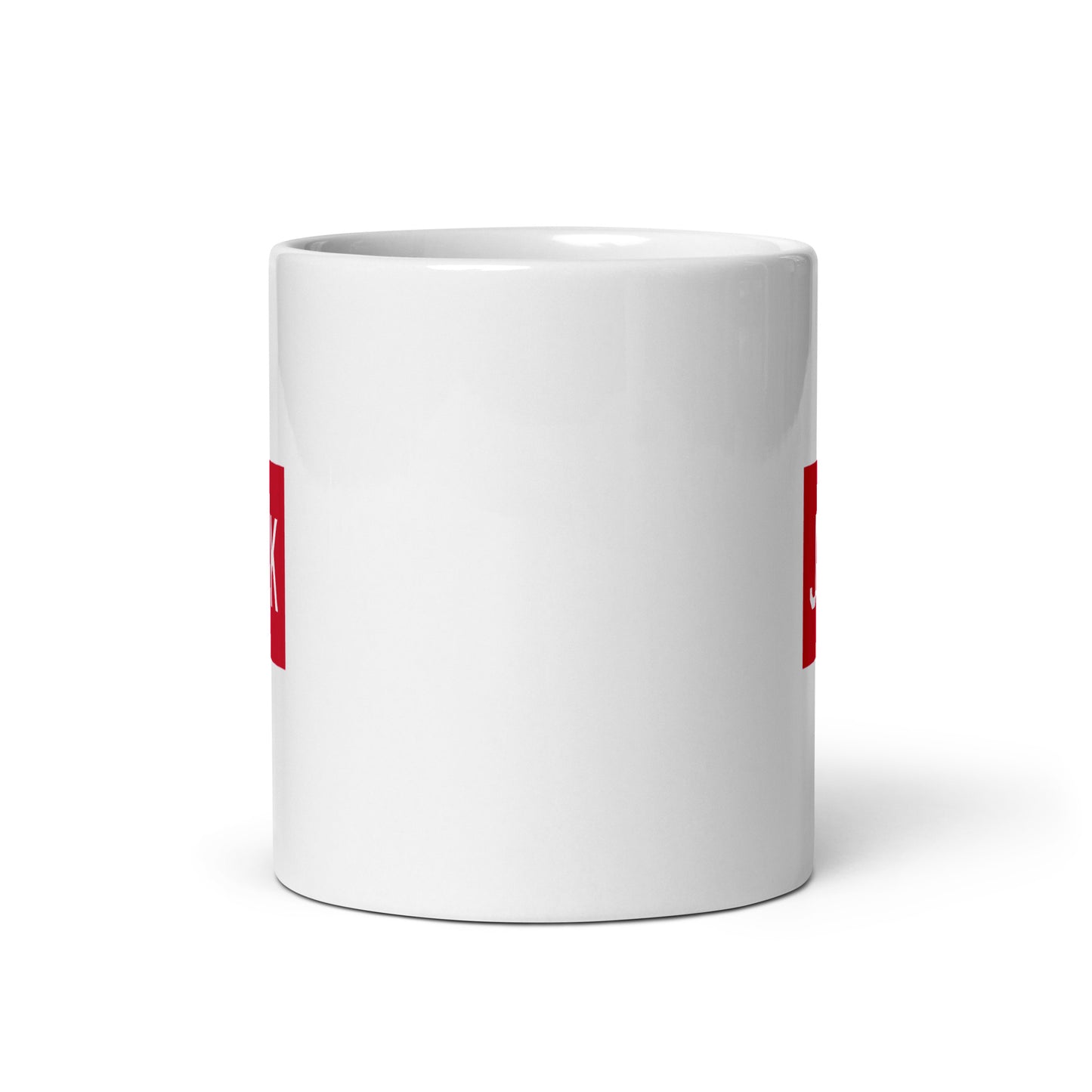 Aviator Gift Coffee Mug - Crimson Red • JFK New York City • YHM Designs - Image 03