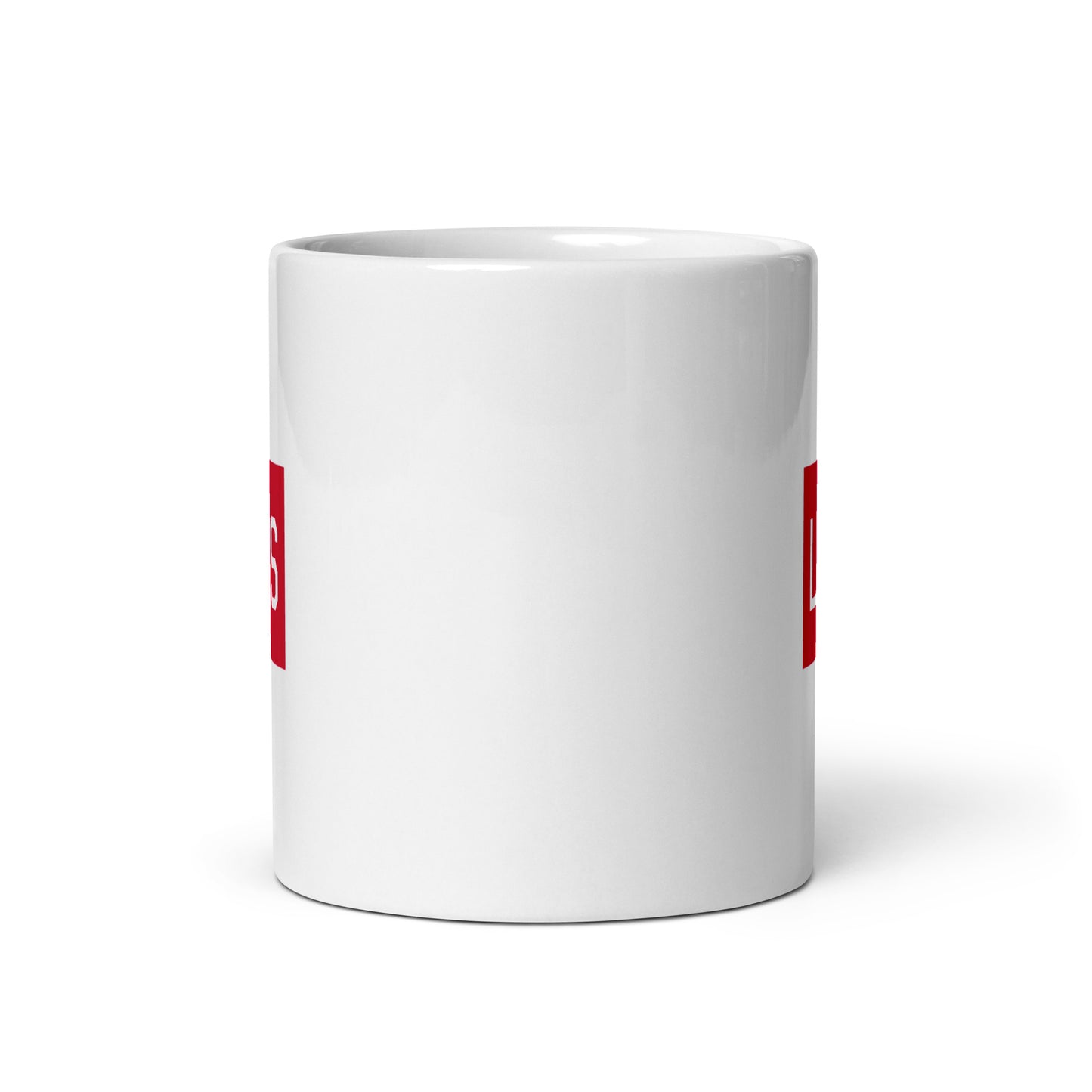 Aviator Gift Coffee Mug - Crimson Red • LAS Las Vegas • YHM Designs - Image 03