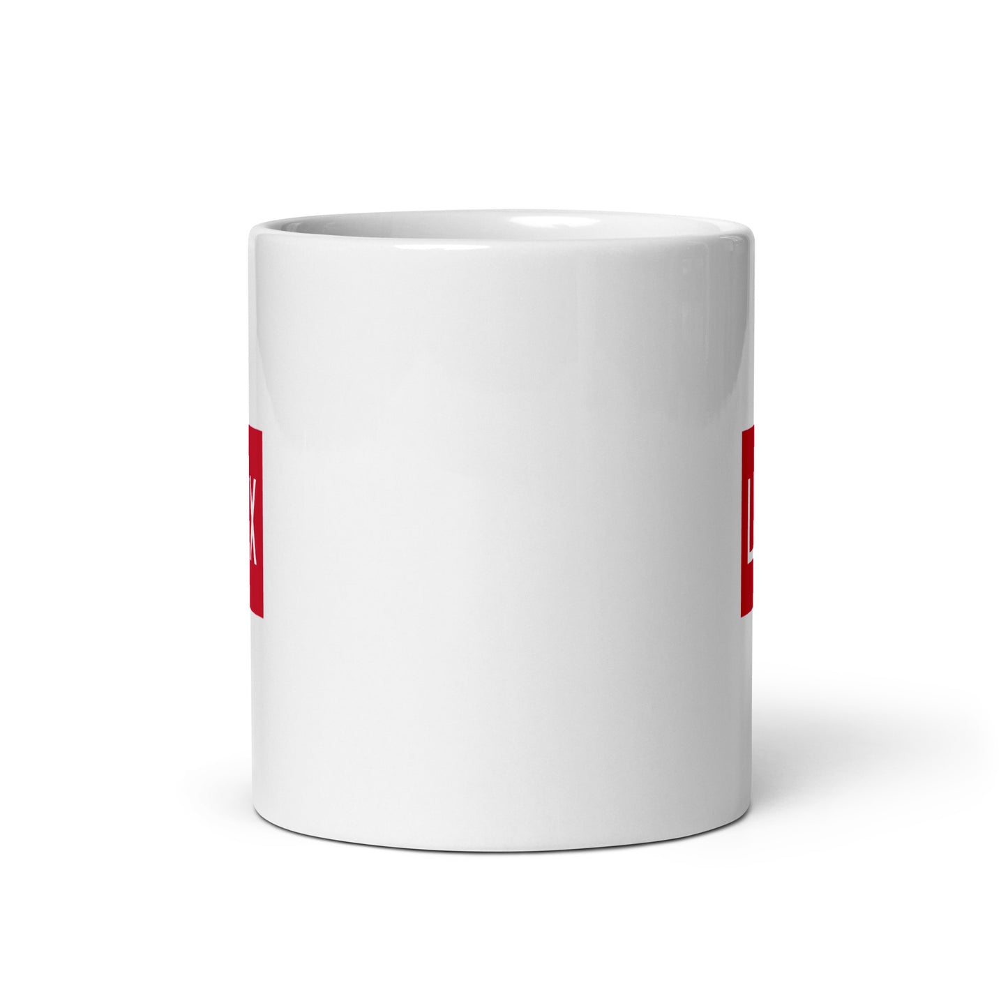 Aviator Gift Coffee Mug - Crimson Red • LAX Los Angeles • YHM Designs - Image 03