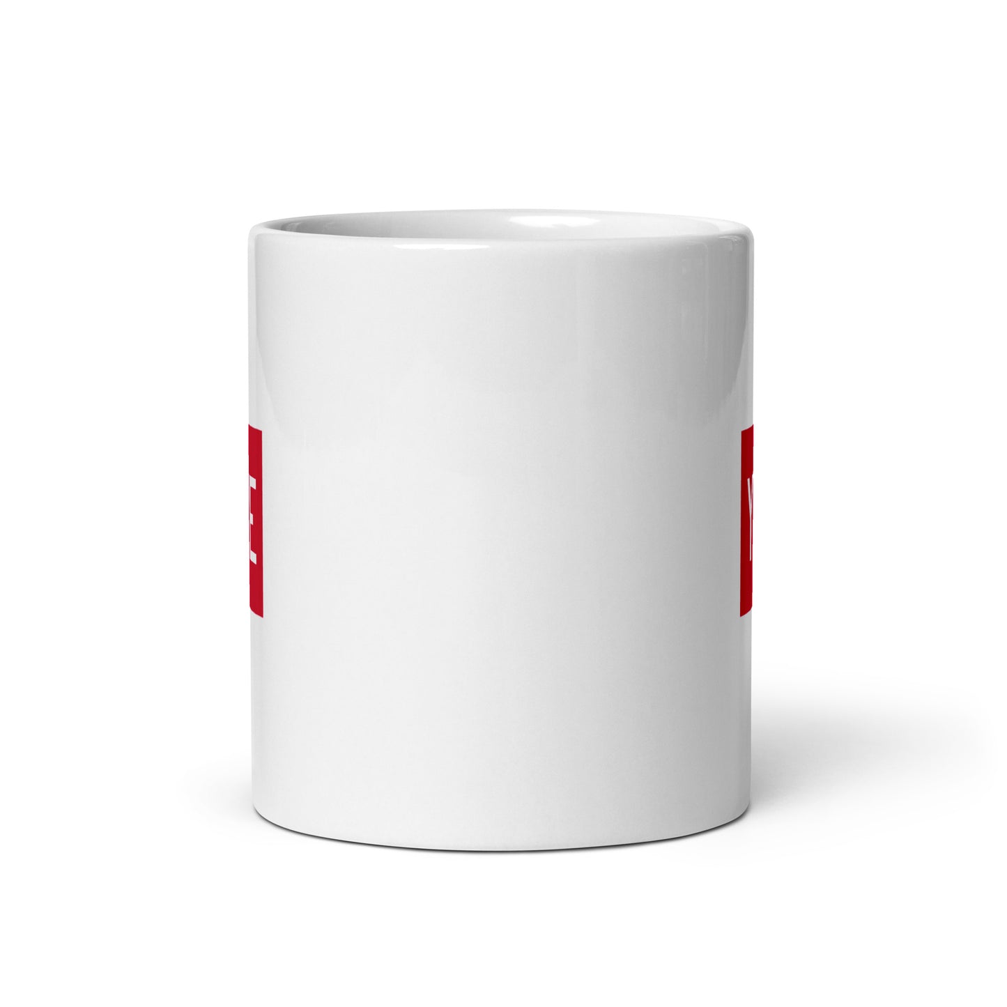 Aviator Gift Coffee Mug - Crimson Red • YXE Saskatoon • YHM Designs - Image 03