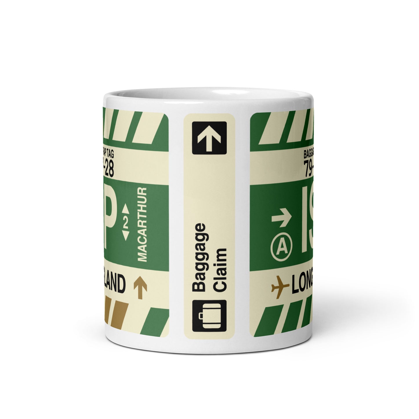 ISP Long Island Coffee Mug • Jet Age Baggage Tag Design • YHM Designs - Image 03