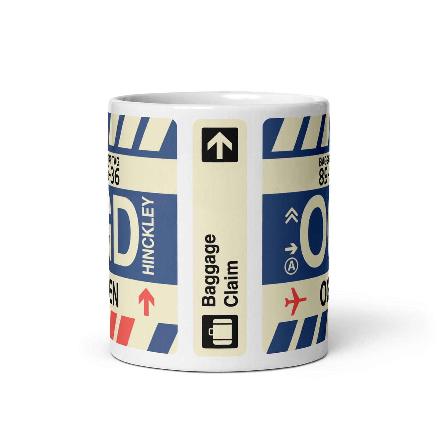 OGD Ogden Coffee Mug • Jet Age Baggage Tag Design • YHM Designs - Image 03