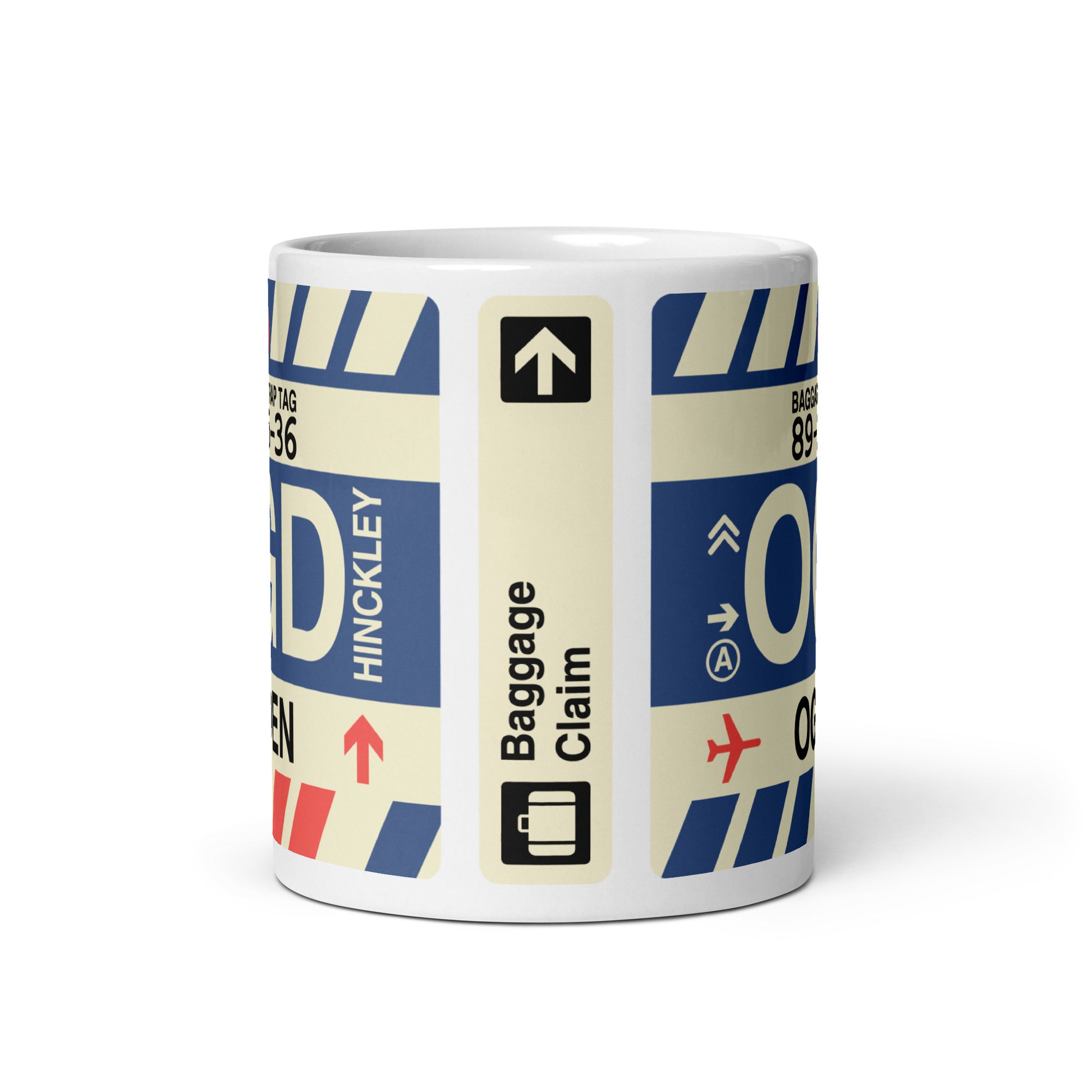 OGD Ogden Coffee Mug • Jet Age Baggage Tag Design • YHM Designs - Image 03