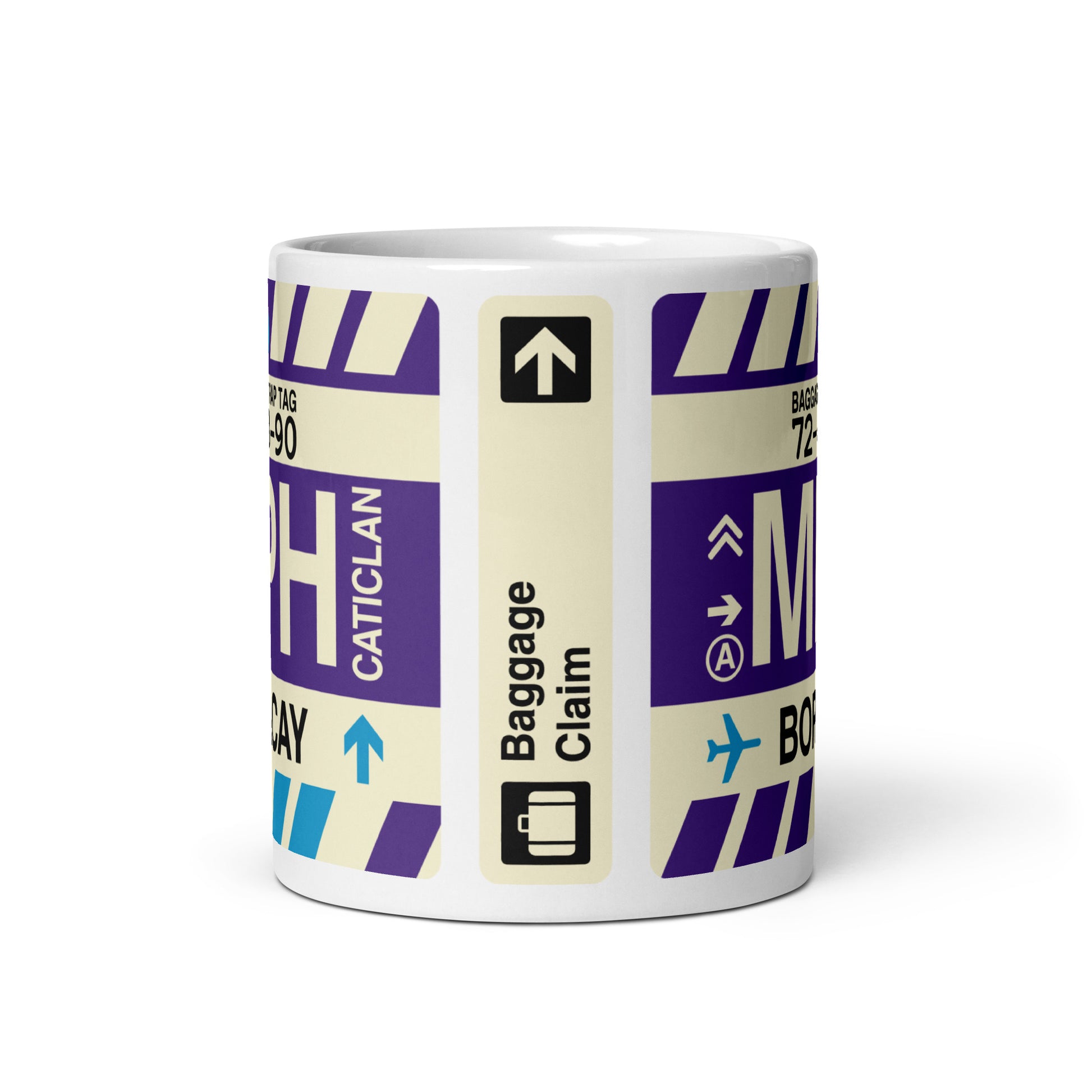 MPH Boracay Coffee Mug • Jet Age Baggage Tag Design • YHM Designs - Image 03