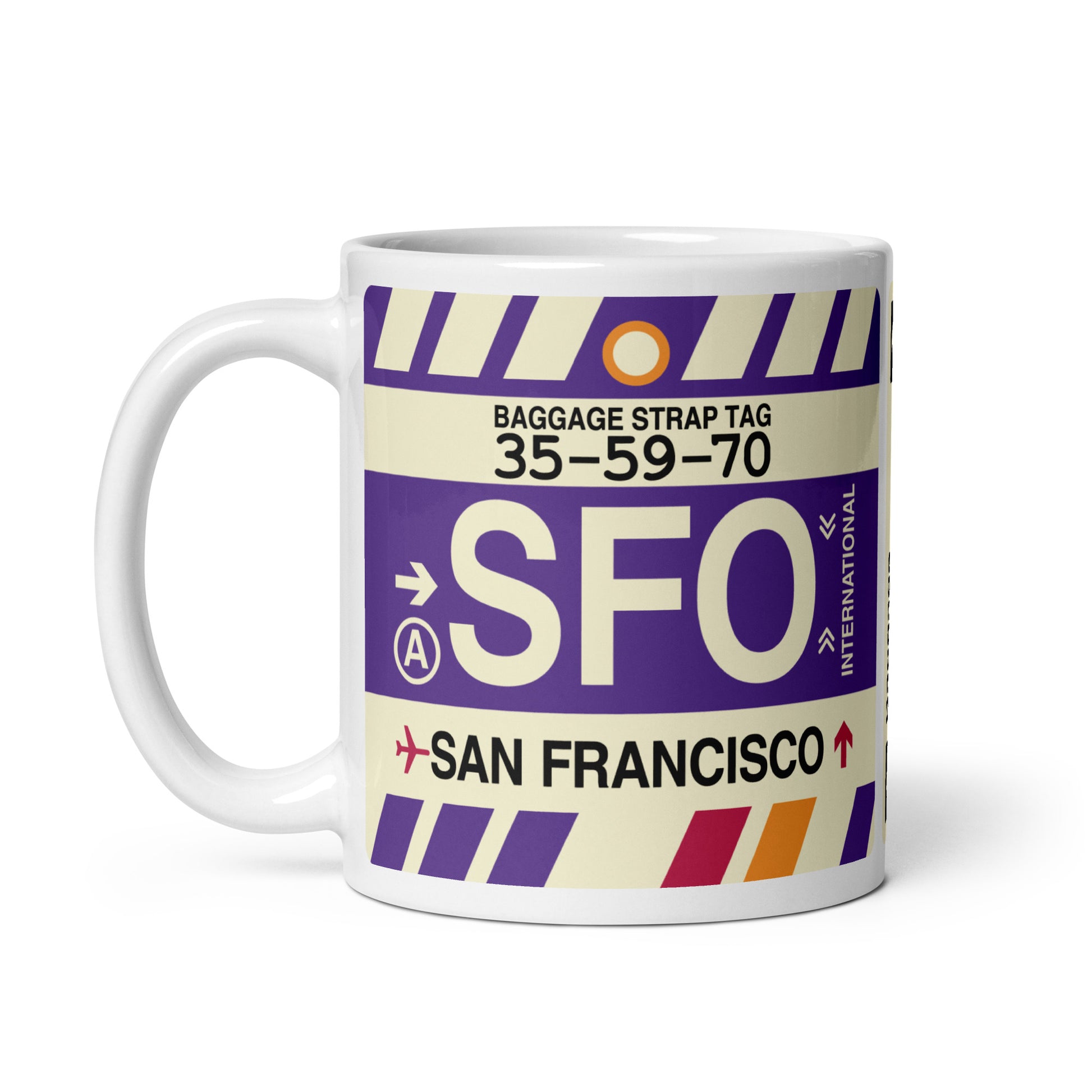 Travel Gift Coffee Mug • SFO San Francisco • YHM Designs - Image 03