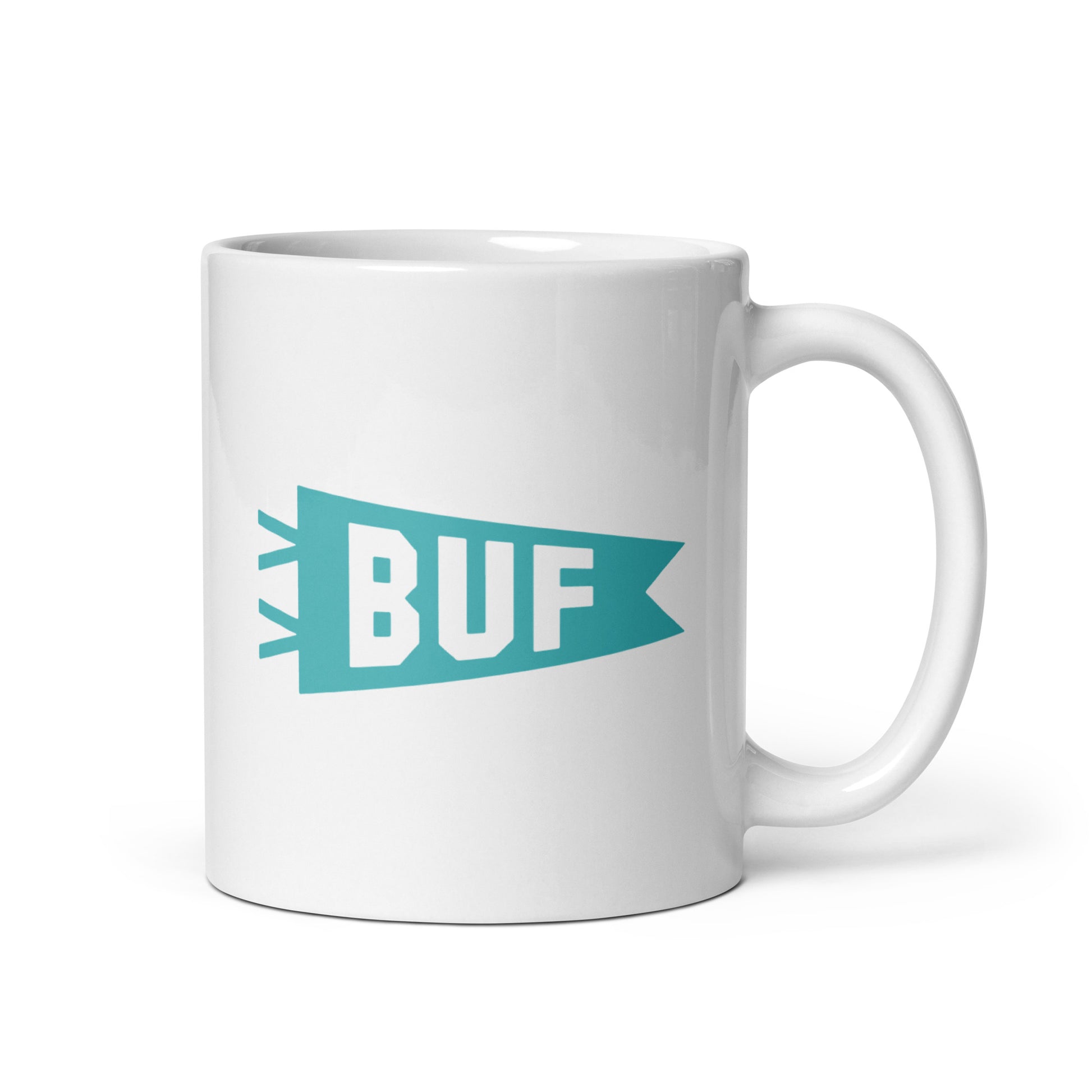 Cool Travel Gift Coffee Mug - Viking Blue • BUF Buffalo • YHM Designs - Image 01