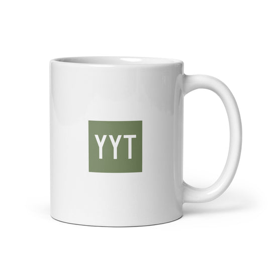 Aviation Gift Coffee Mug - Camouflage Green • YYT St. John's • YHM Designs - Image 01