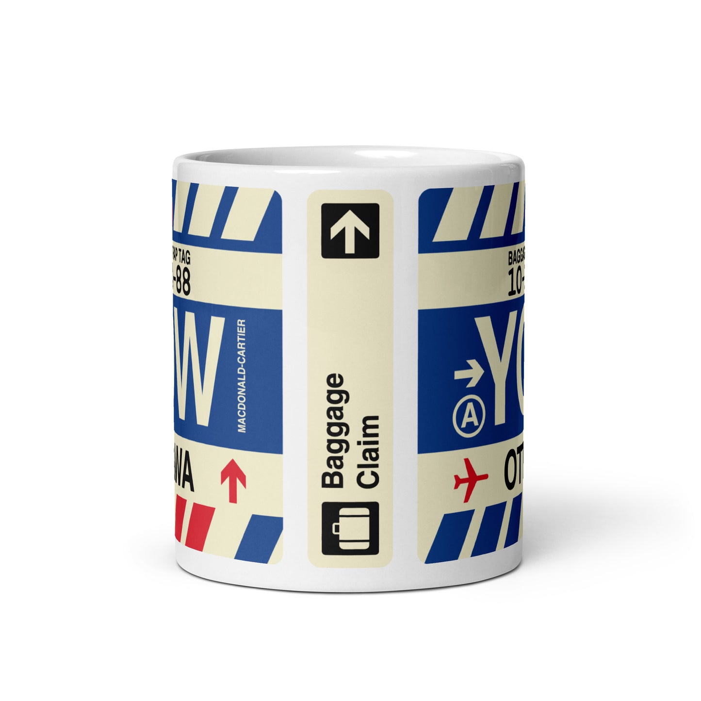 Travel-Themed Coffee Mug • YOW Ottawa • YHM Designs - Image 02
