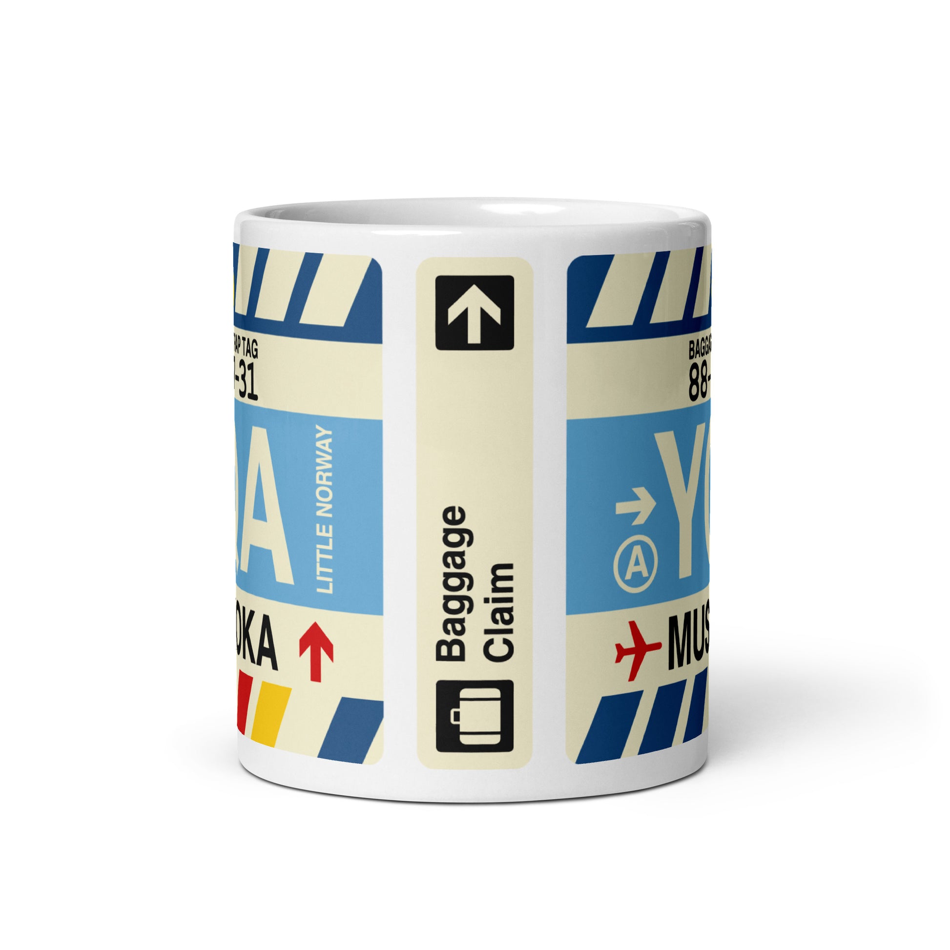Travel-Themed Coffee Mug • YQA Muskoka • YHM Designs - Image 02