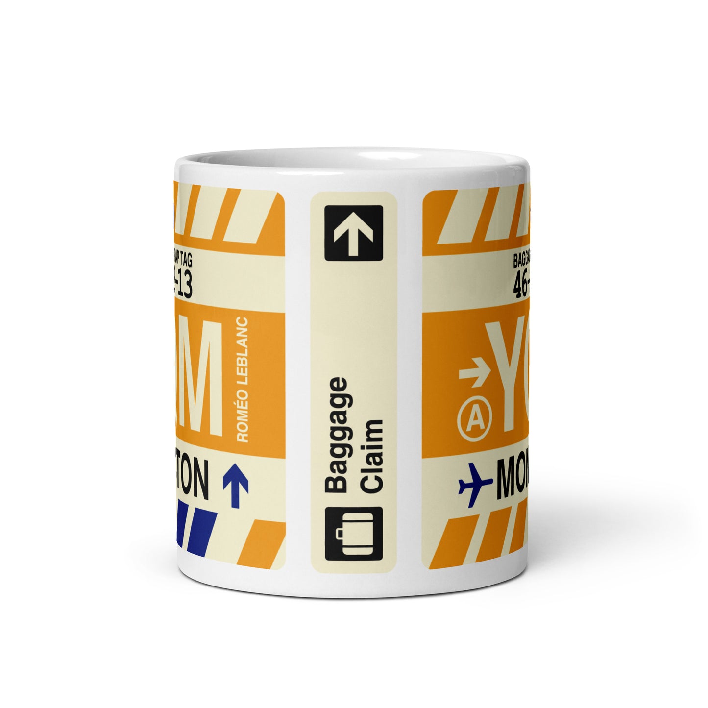 Travel-Themed Coffee Mug • YQM Moncton • YHM Designs - Image 02