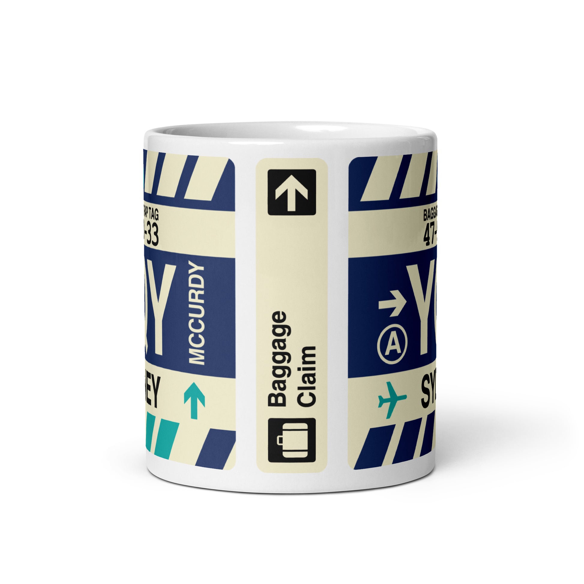Travel-Themed Coffee Mug • YQY Sydney • YHM Designs - Image 02