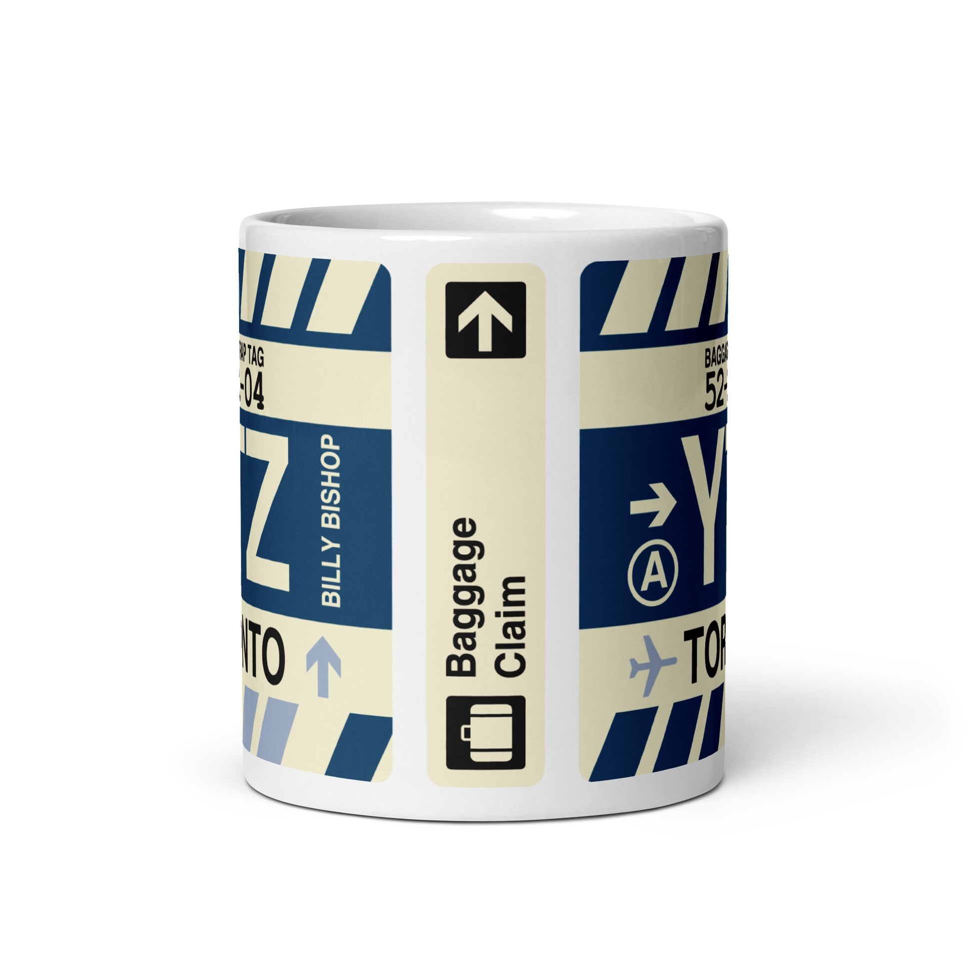 Travel-Themed Coffee Mug • YTZ Toronto • YHM Designs - Image 02