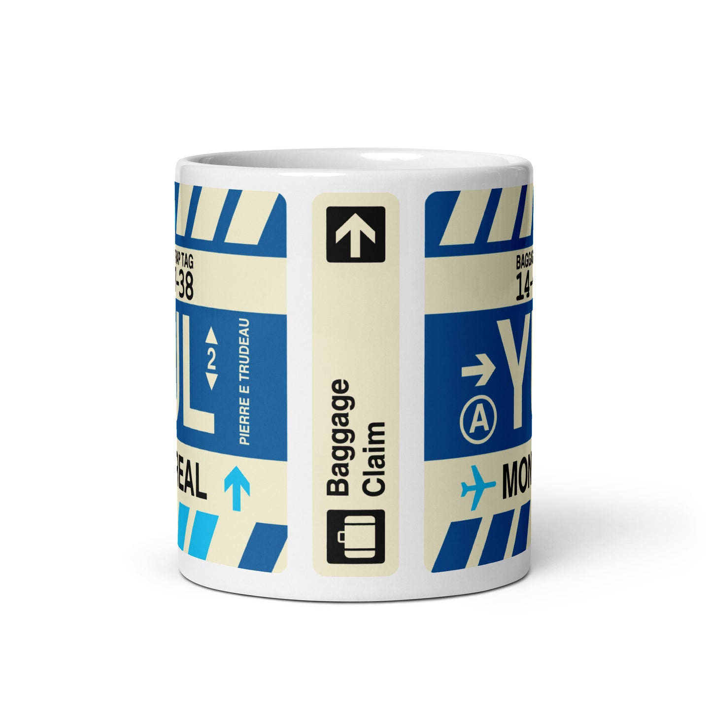 Travel-Themed Coffee Mug • YUL Montreal • YHM Designs - Image 02