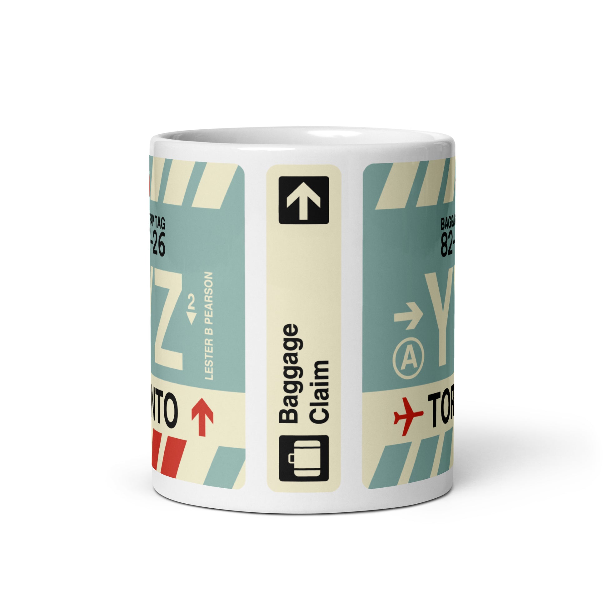 Travel-Themed Coffee Mug • YYZ Toronto • YHM Designs - Image 02