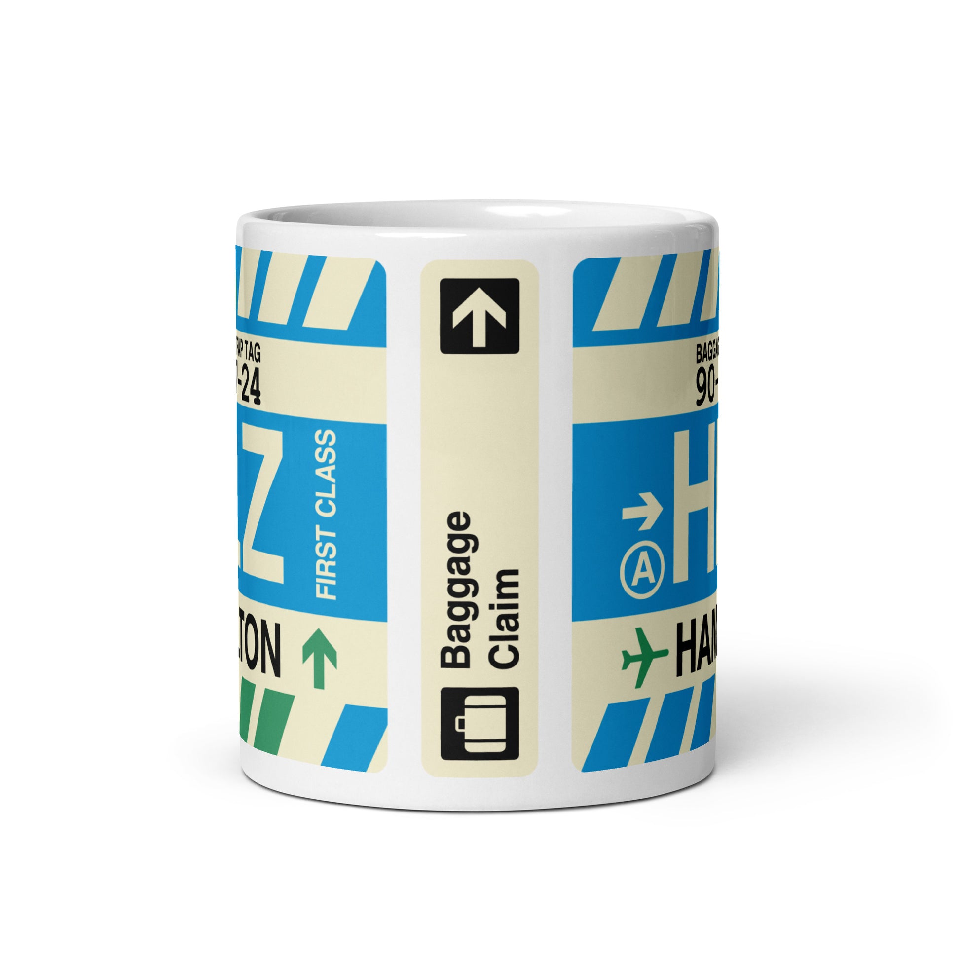Travel-Themed Coffee Mug • HLZ Hamilton • YHM Designs - Image 02