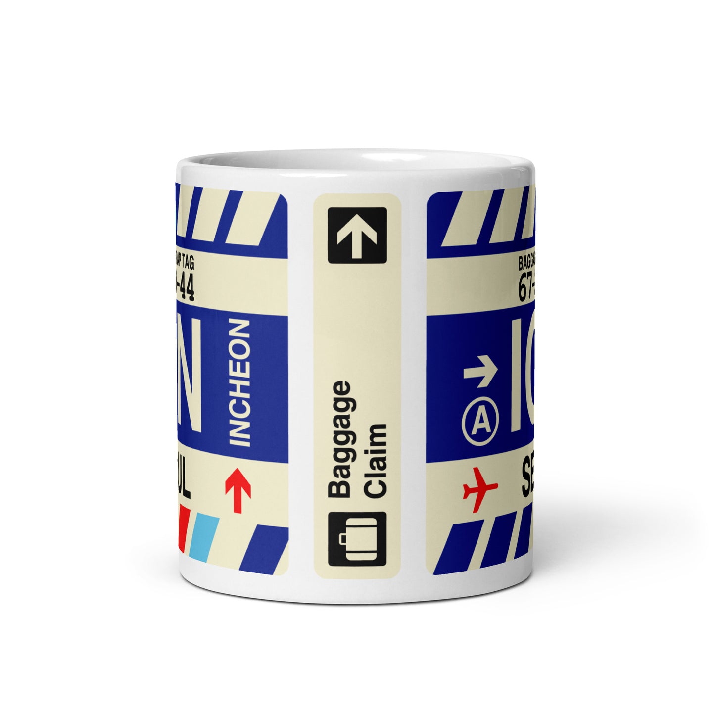 Travel-Themed Coffee Mug • ICN Seoul • YHM Designs - Image 02
