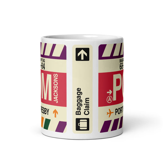 Travel Gift Coffee Mug • POM Port Moresby Souvenir • YHM Designs - Image 02