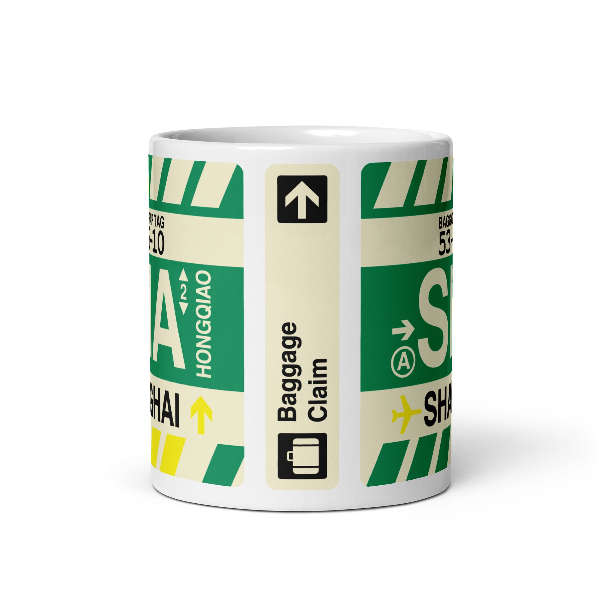 Travel-Themed Coffee Mug • SHA Shanghai • YHM Designs - Image 02