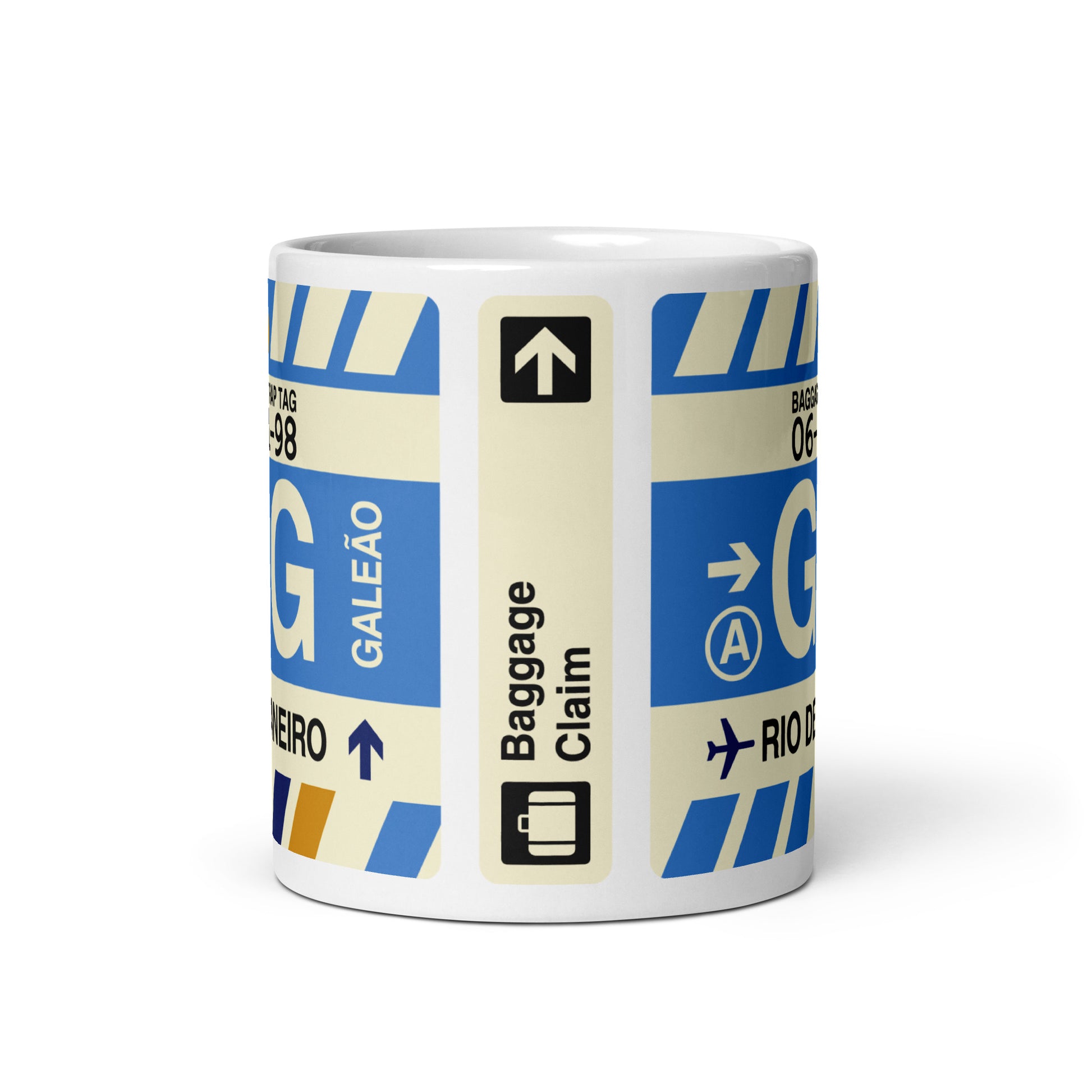 Travel-Themed Coffee Mug • GIG Rio de Janeiro • YHM Designs - Image 02