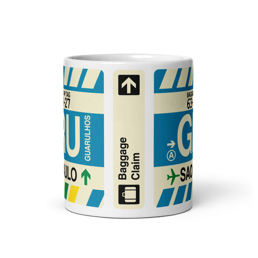 Travel-Themed Coffee Mug • GRU Sao Paulo • YHM Designs - Image 02