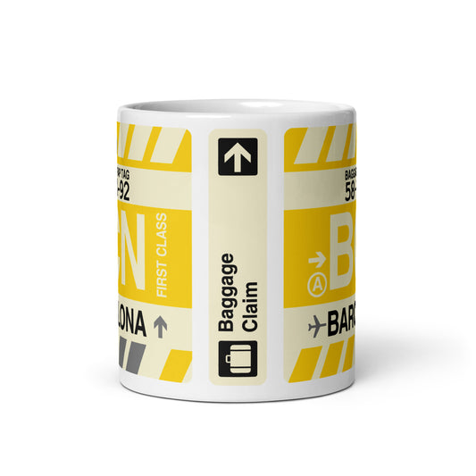 Travel-Themed Coffee Mug • BCN Barcelona • YHM Designs - Image 02