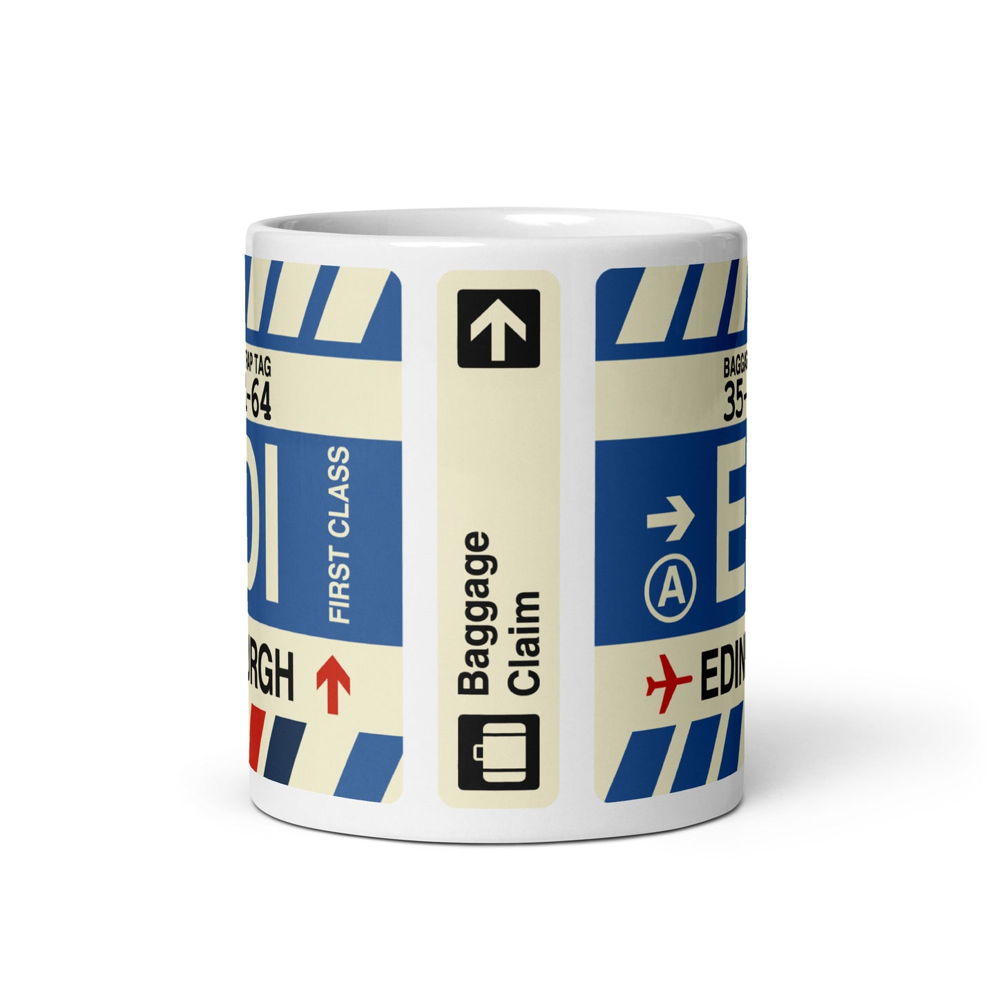 Travel-Themed Coffee Mug • EDI Edinburgh • YHM Designs - Image 02