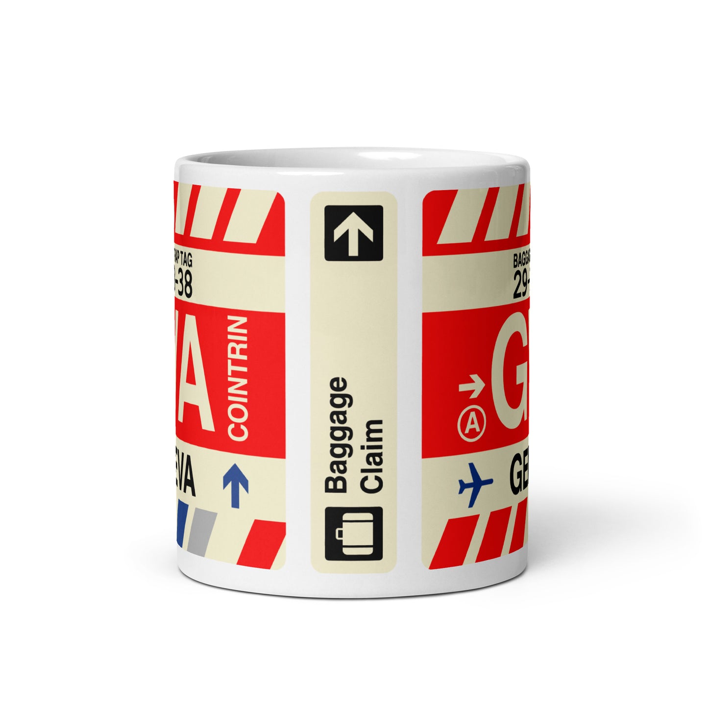 Travel-Themed Coffee Mug • GVA Geneva • YHM Designs - Image 02