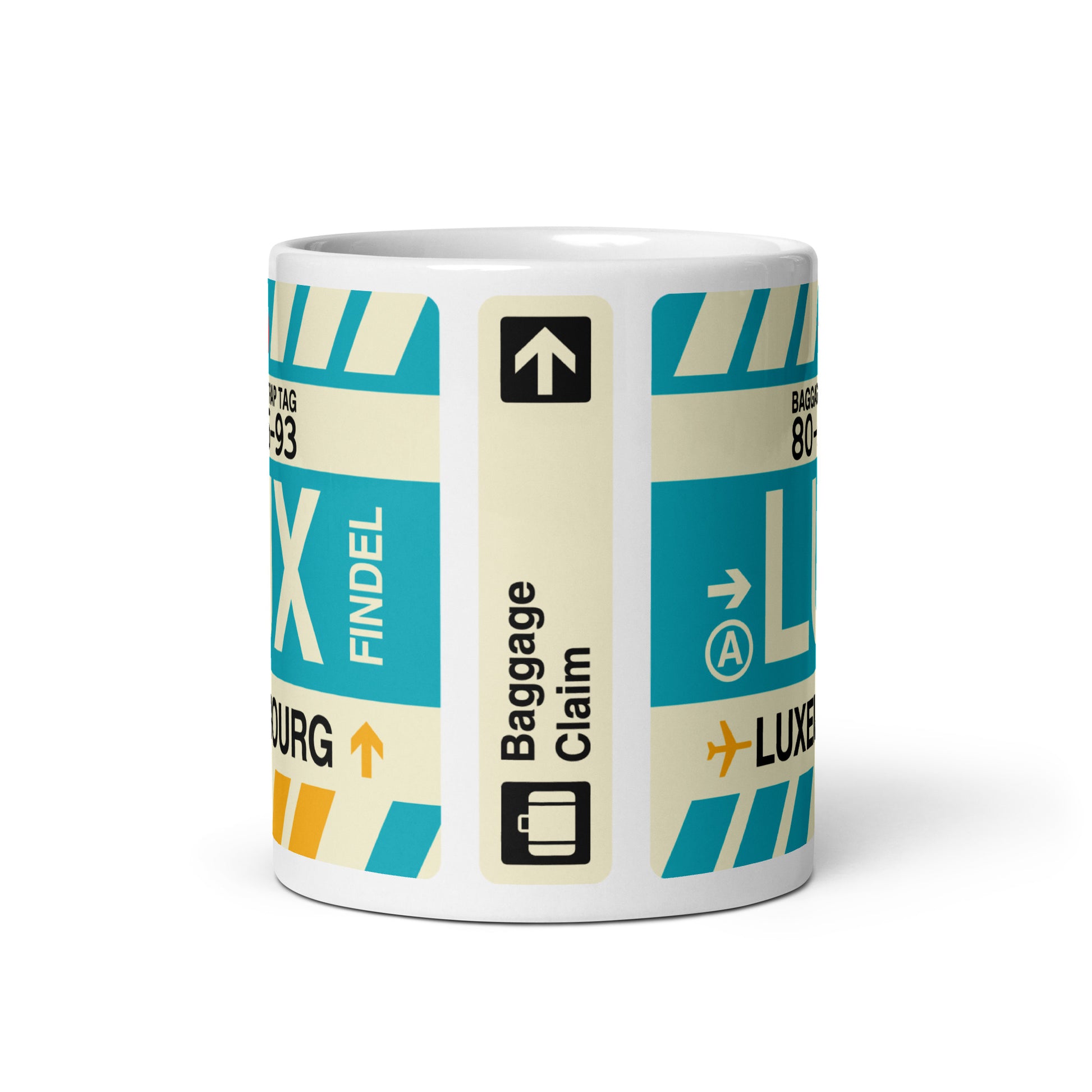 Travel-Themed Coffee Mug • LUX Luxembourg • YHM Designs - Image 02