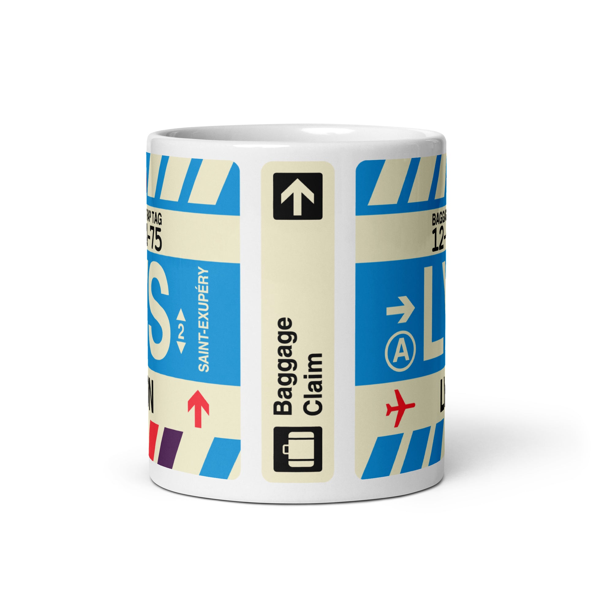 Travel-Themed Coffee Mug • LYS Lyon • YHM Designs - Image 02